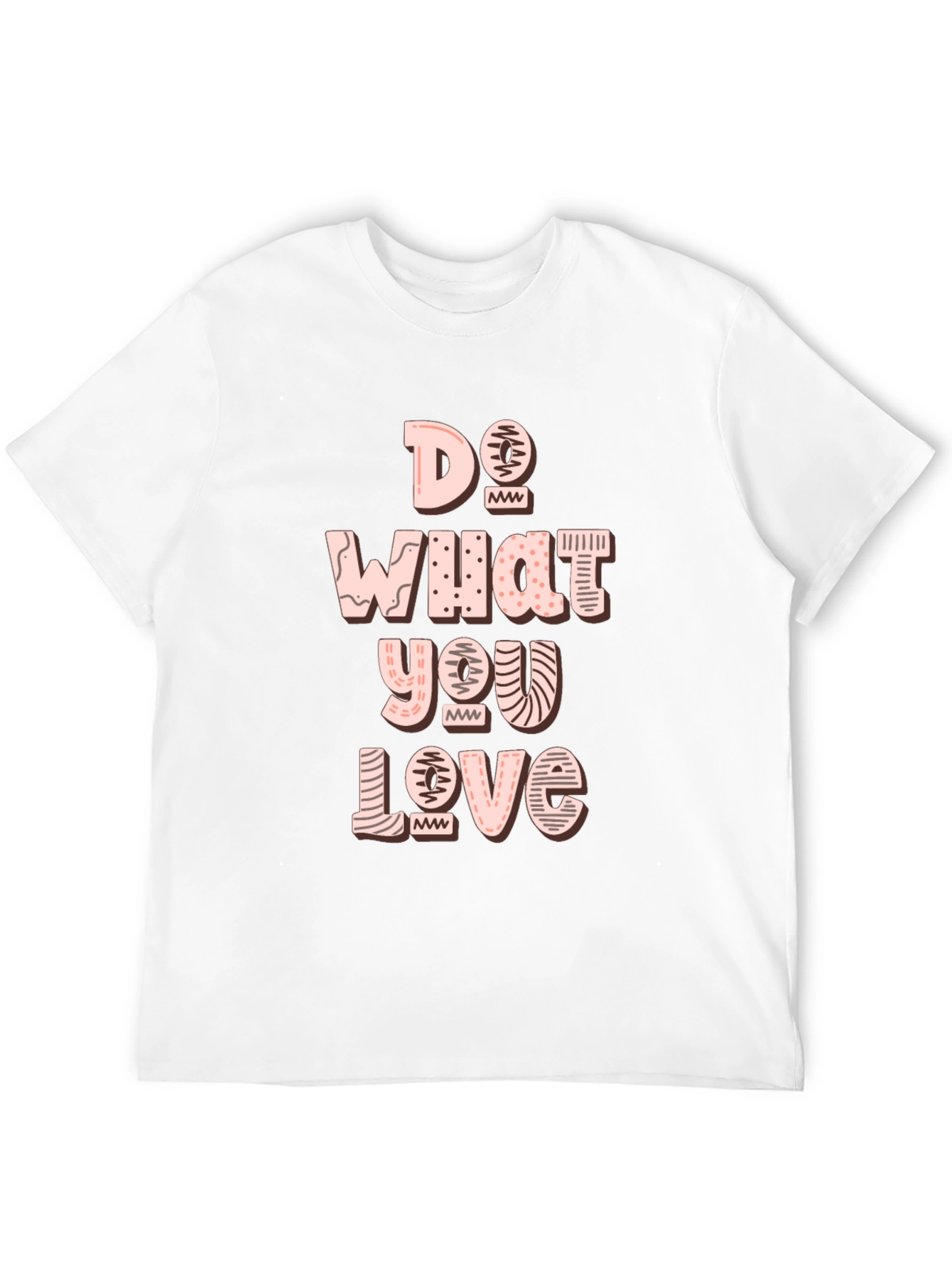 Do What You Love Graphic Tee - Black Cotton Casual T-Shirt