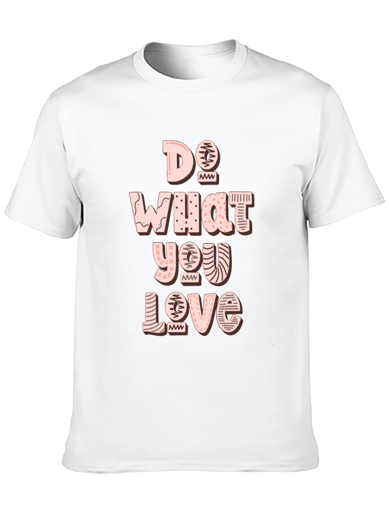 Do What You Love Graphic Tee - Black Cotton Casual T-Shirt