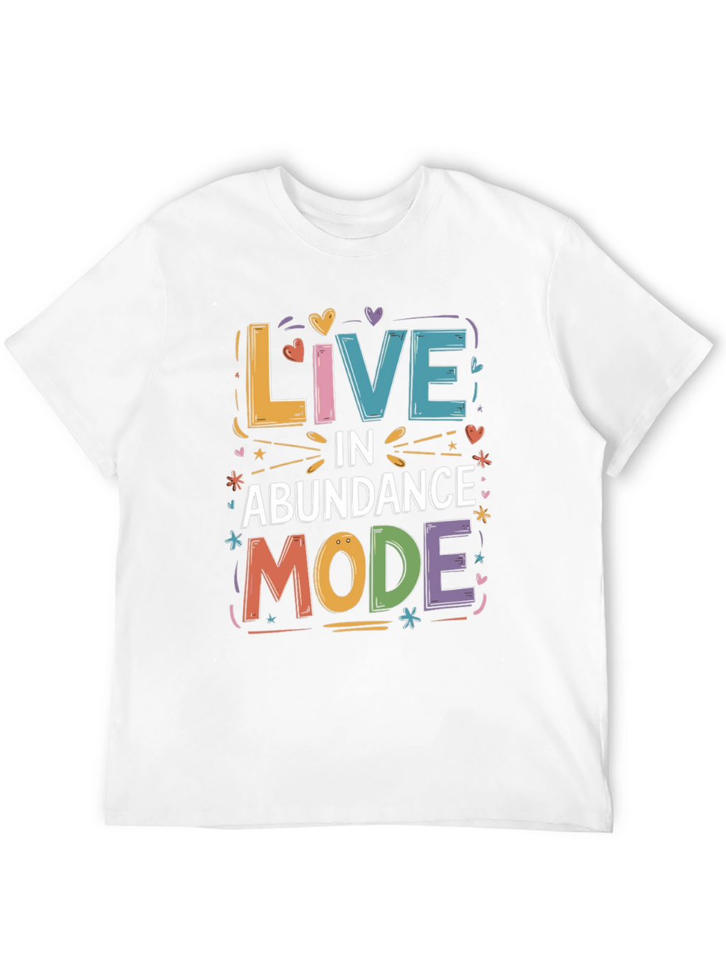 Live in Abundance Mode Black Graphic Tee