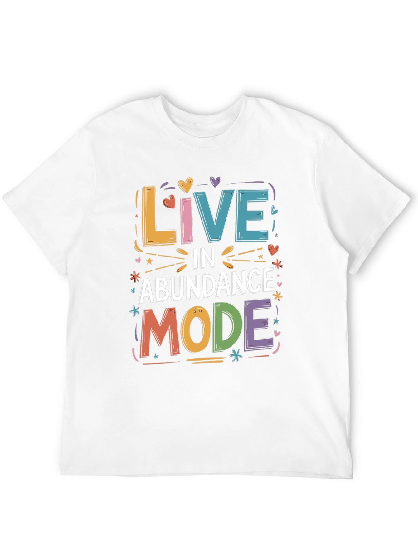 Live in Abundance Mode Black Graphic Tee