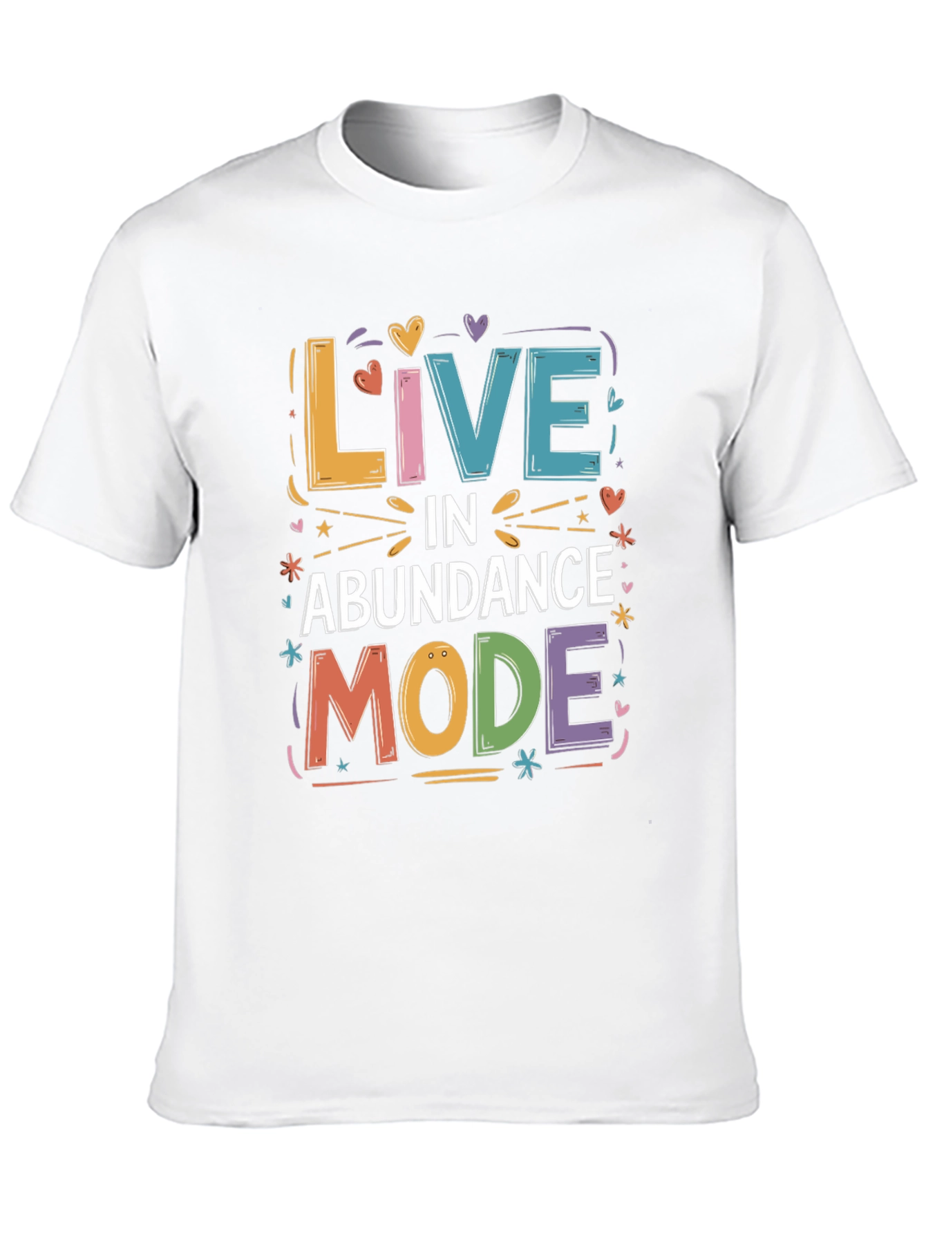 Live in Abundance Mode Black Graphic Tee