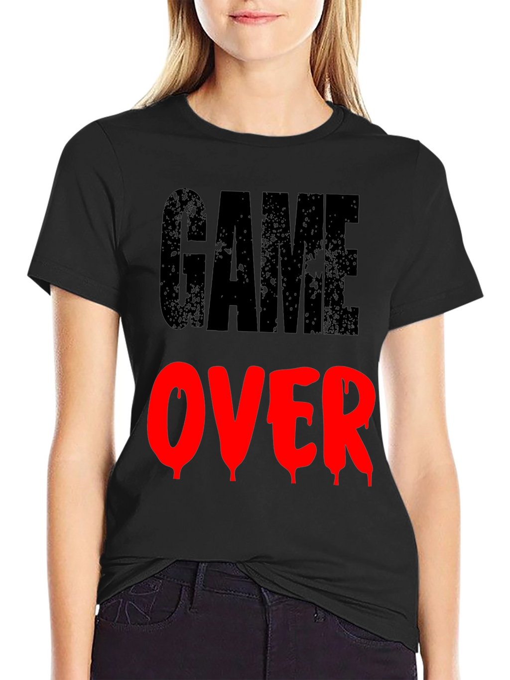 Game Over Graphic Print T-Shirt