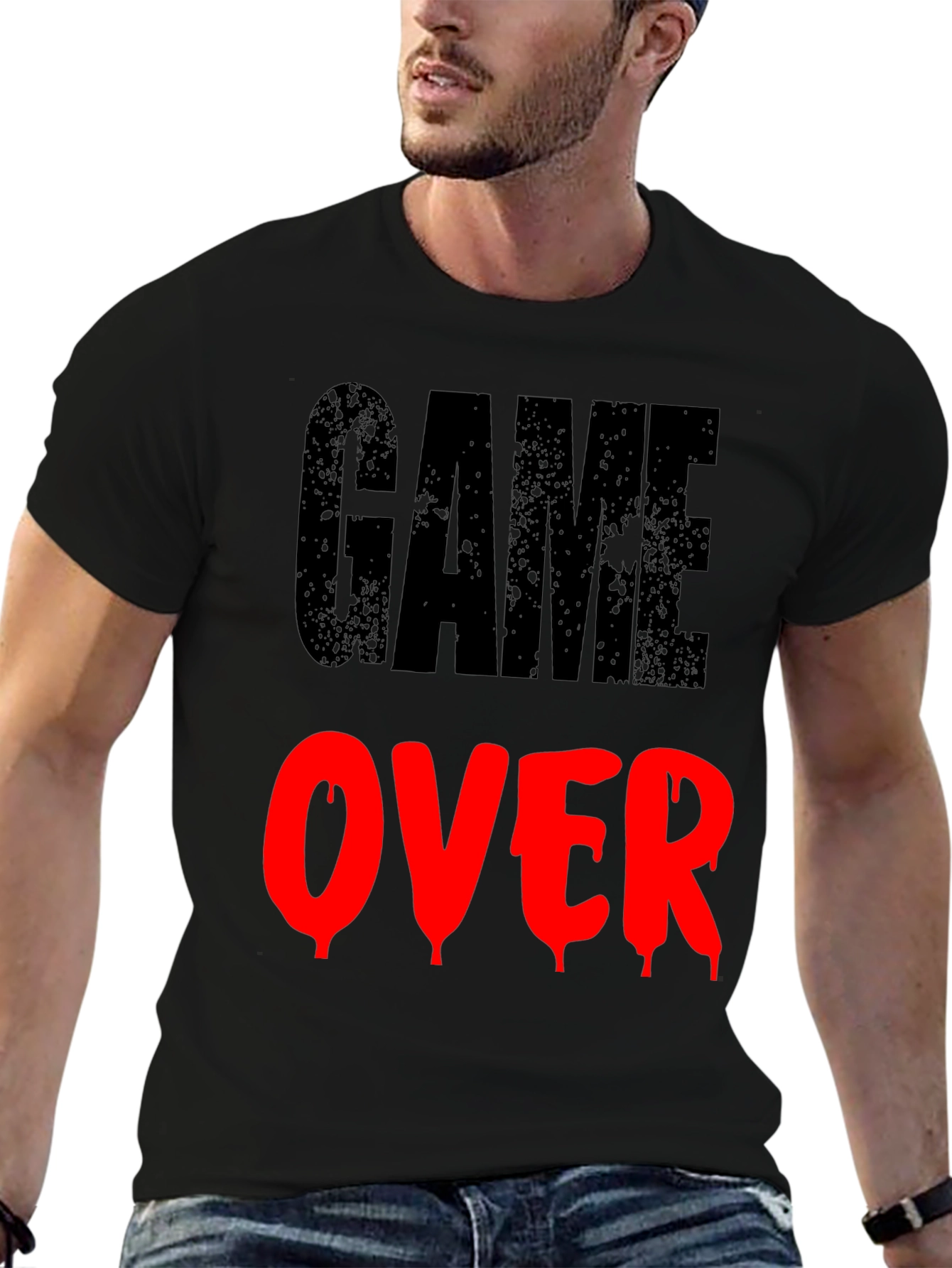 Game Over Graphic Print T-Shirt