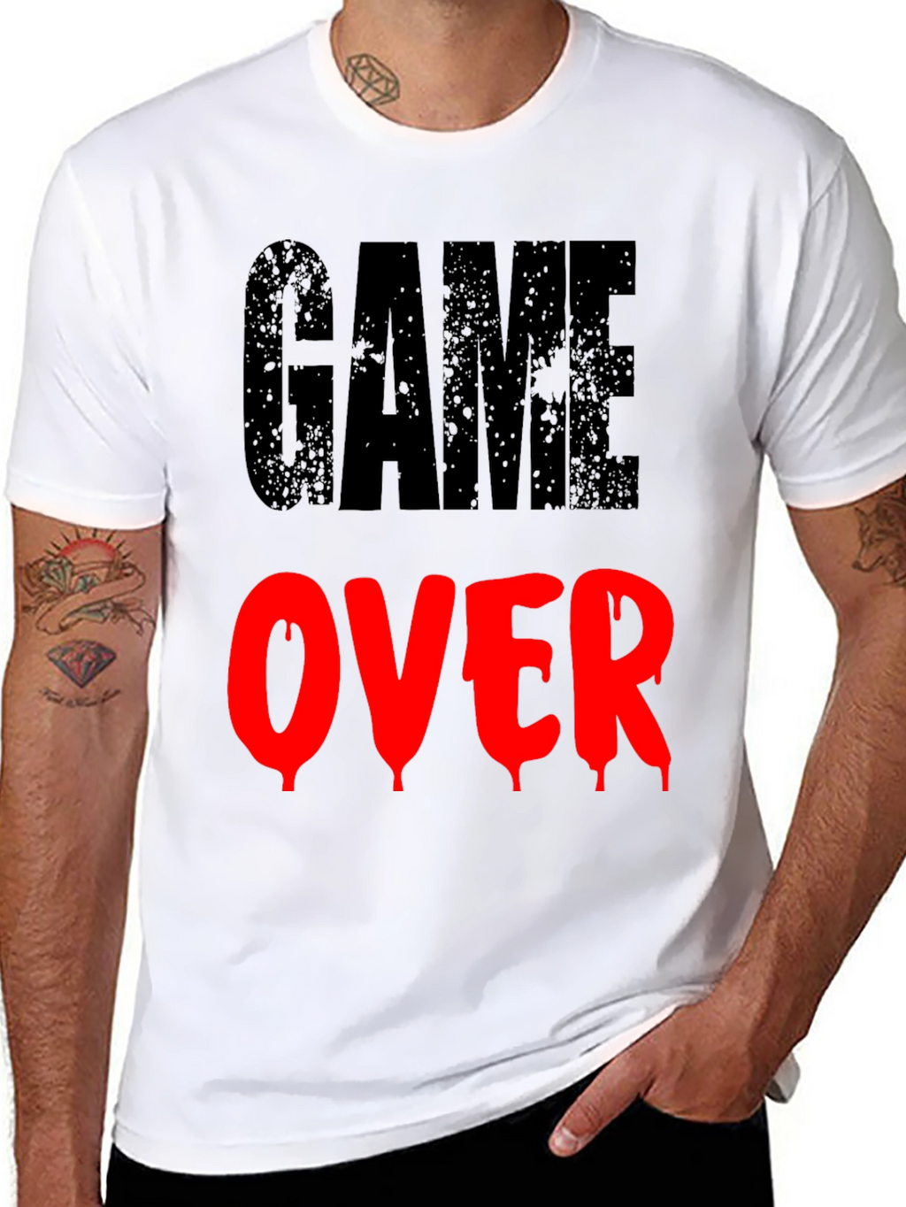 Game Over Graphic Print T-Shirt