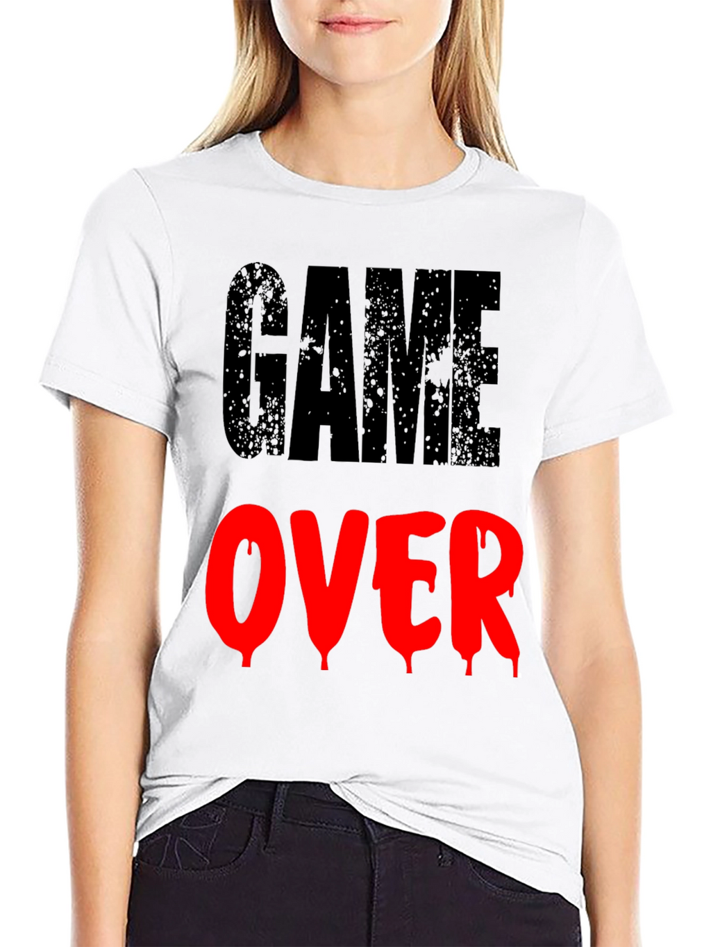 Game Over Graphic Print T-Shirt