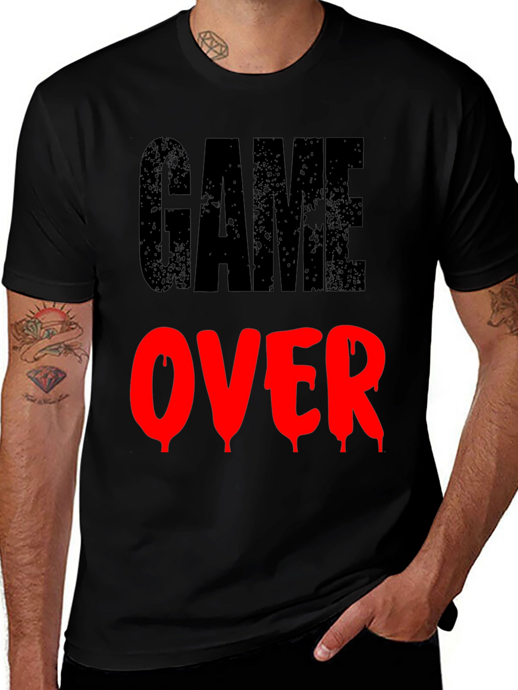 Game Over Graphic Print T-Shirt