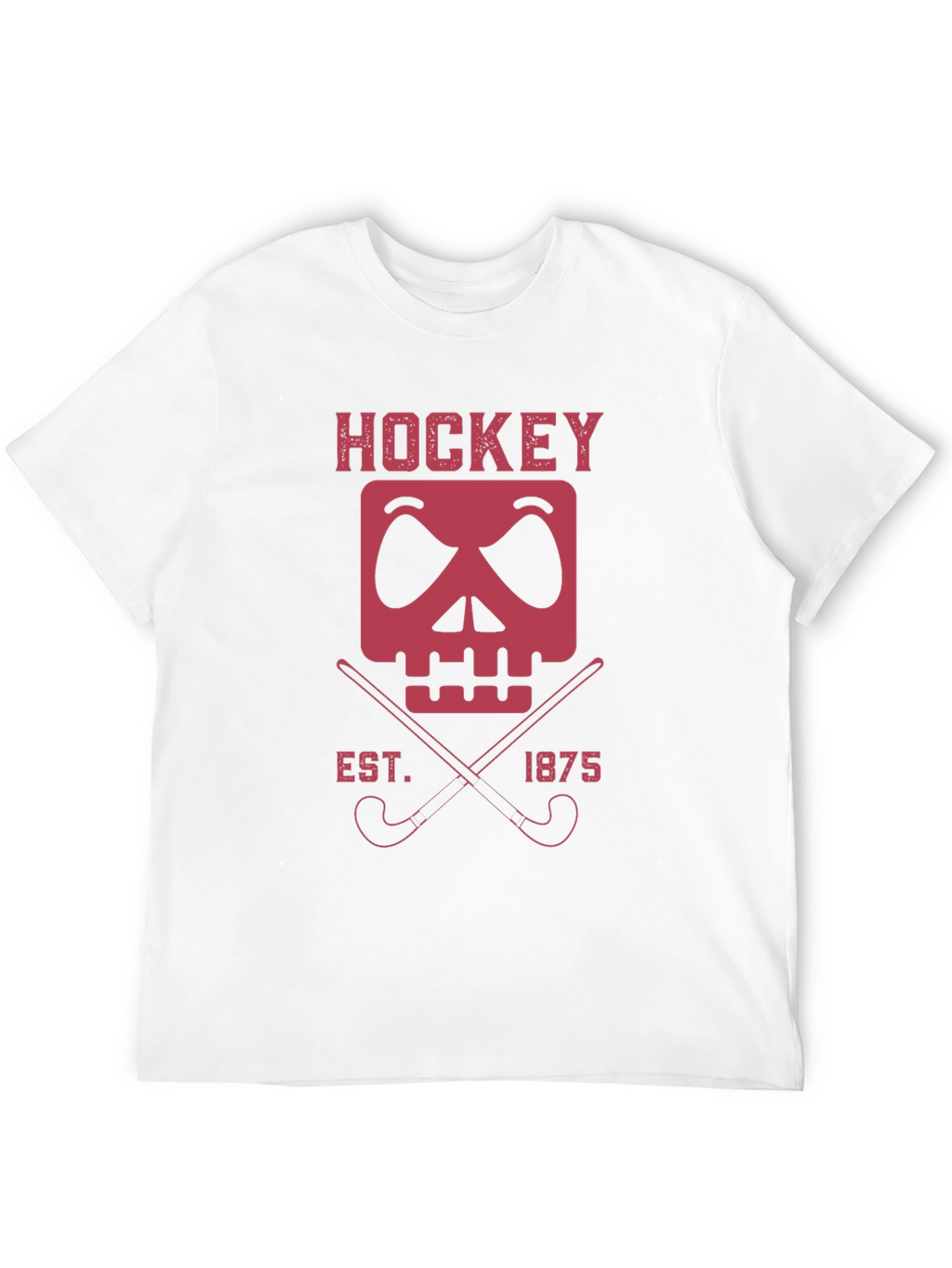 Hockey Skull & Sticks Graphic Tee