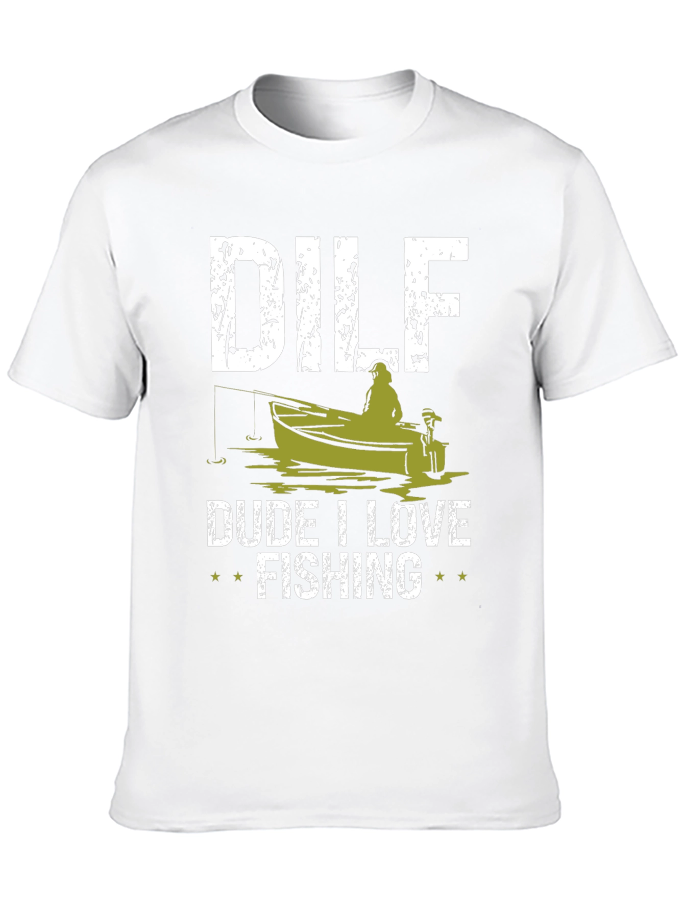 DILF Dude I Love Fishing Graphic Tee