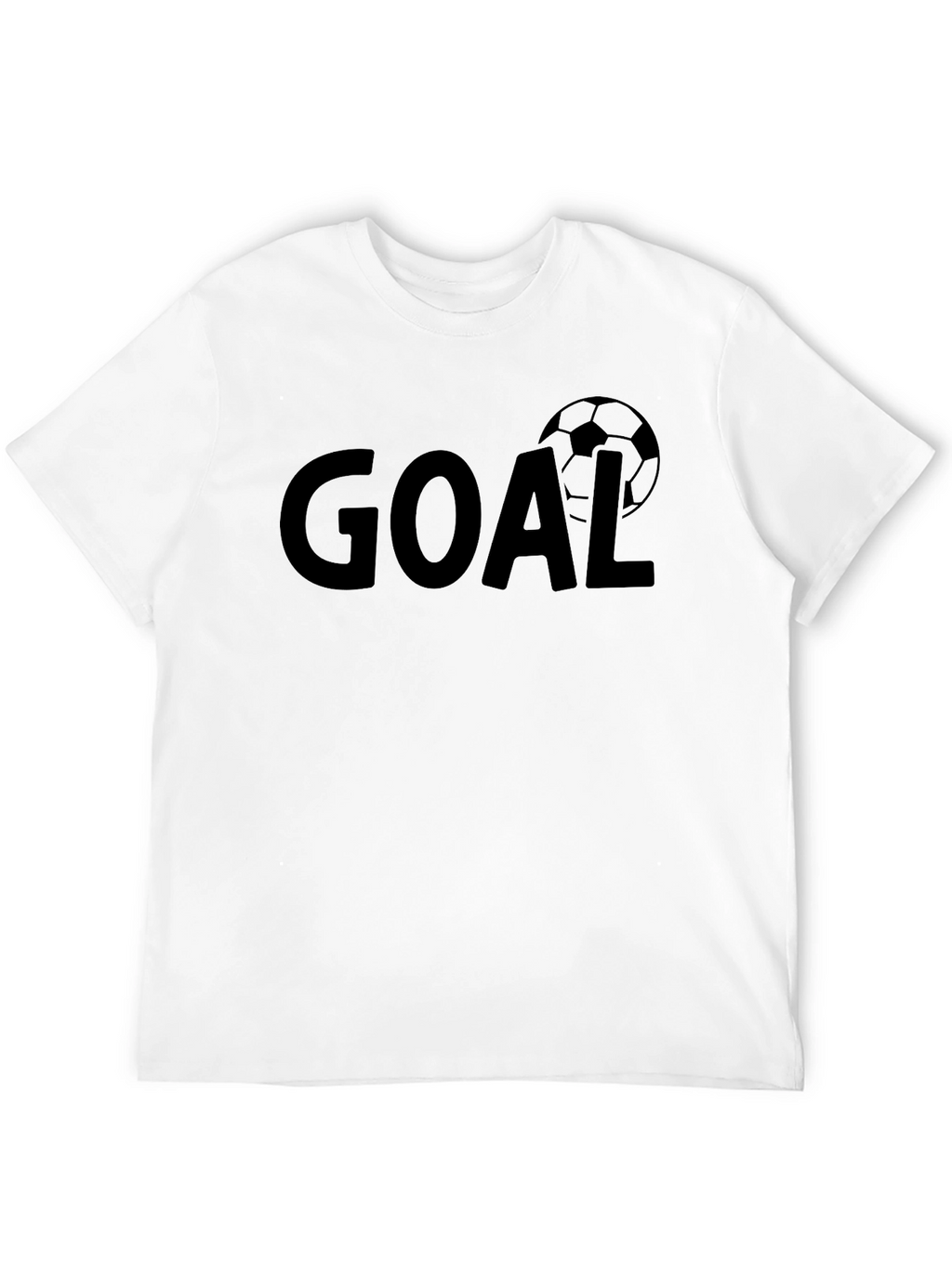 Goal Soccer Ball Graphic Black T-Shirt
