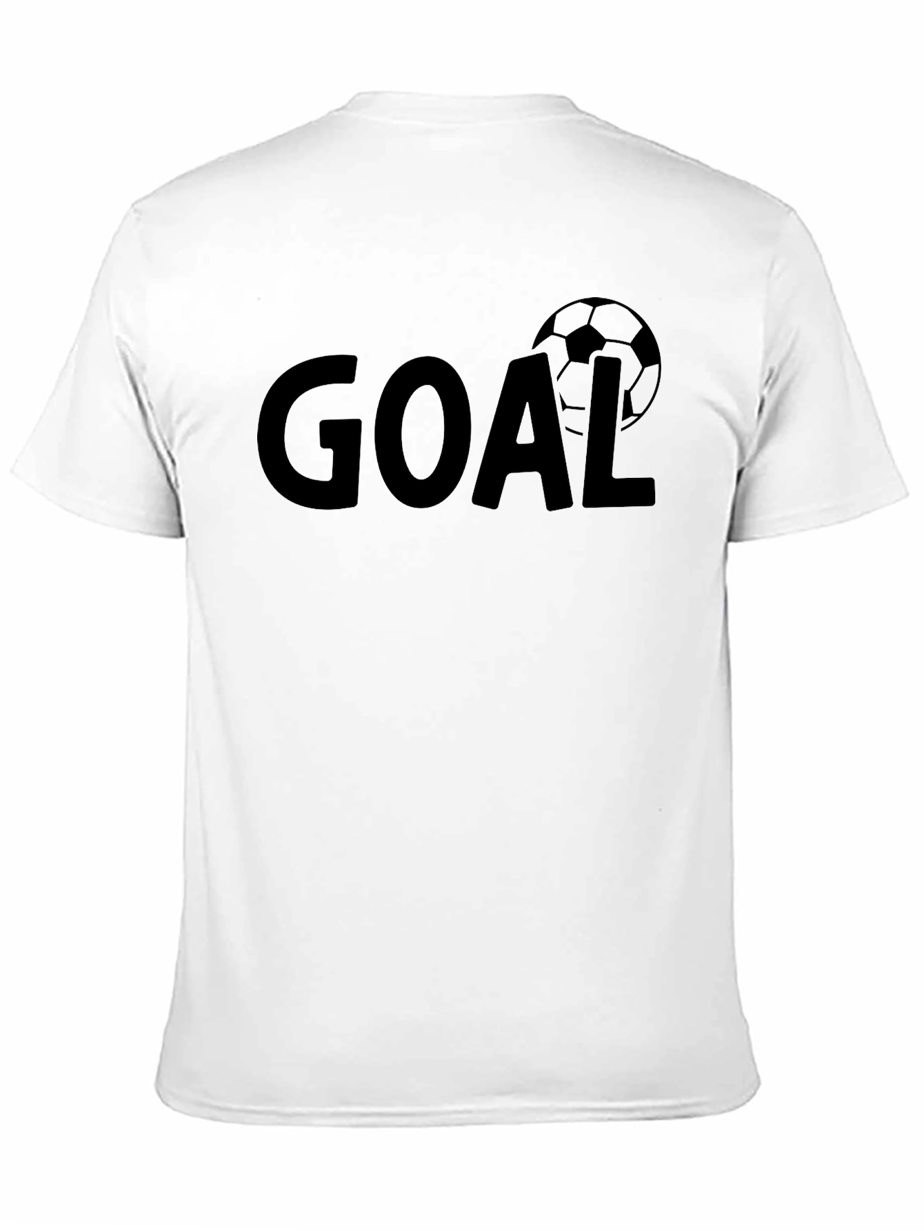 Goal Soccer Ball Graphic Black T-Shirt