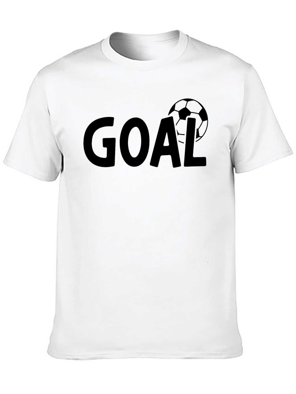 Goal Soccer Ball Graphic Black T-Shirt