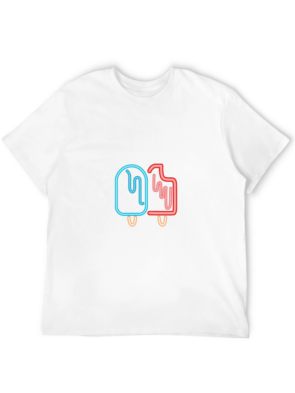 Neon Popsicle T-Shirt - Cool Graphic Tee
