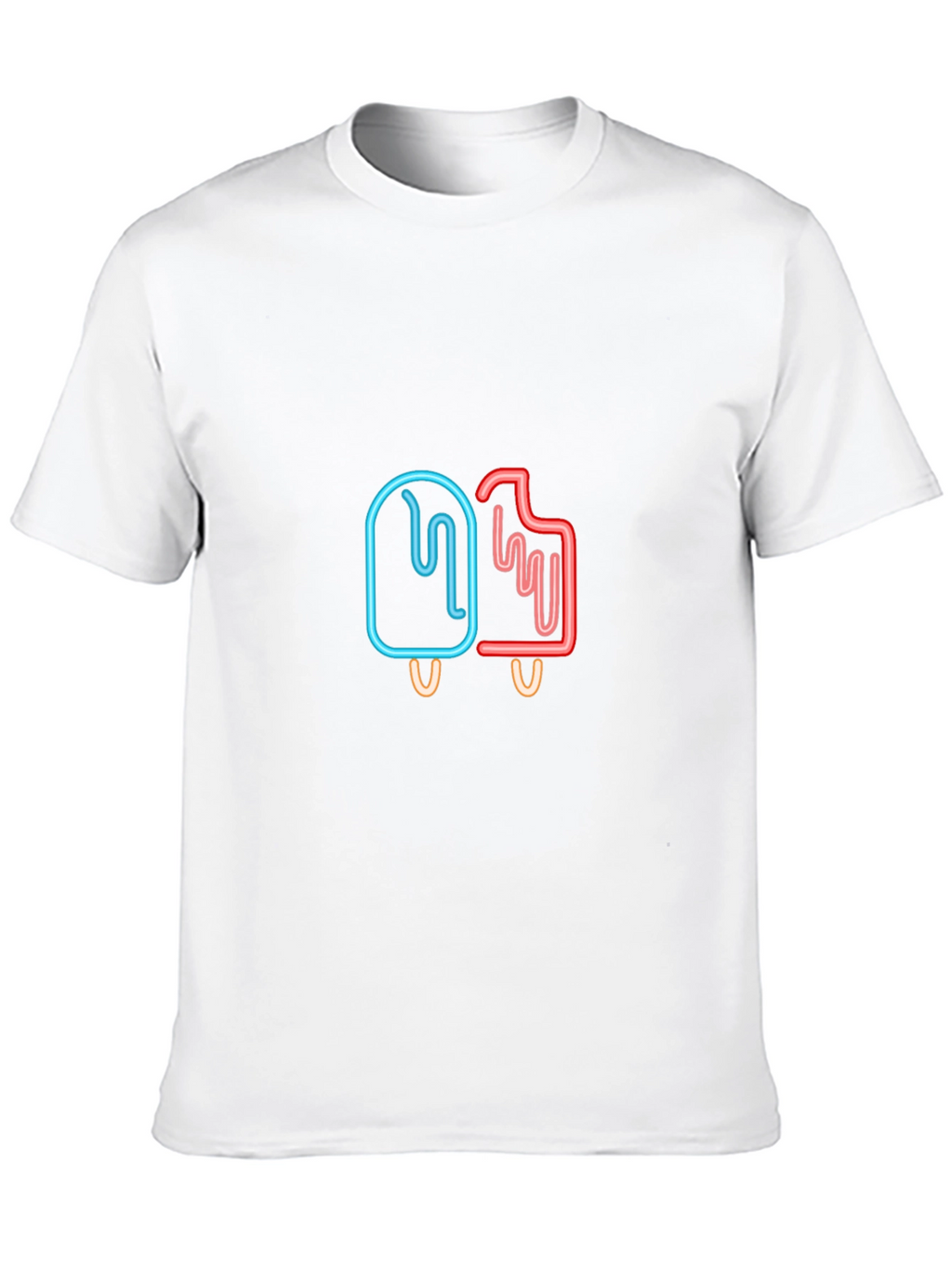Neon Popsicle T-Shirt - Cool Graphic Tee