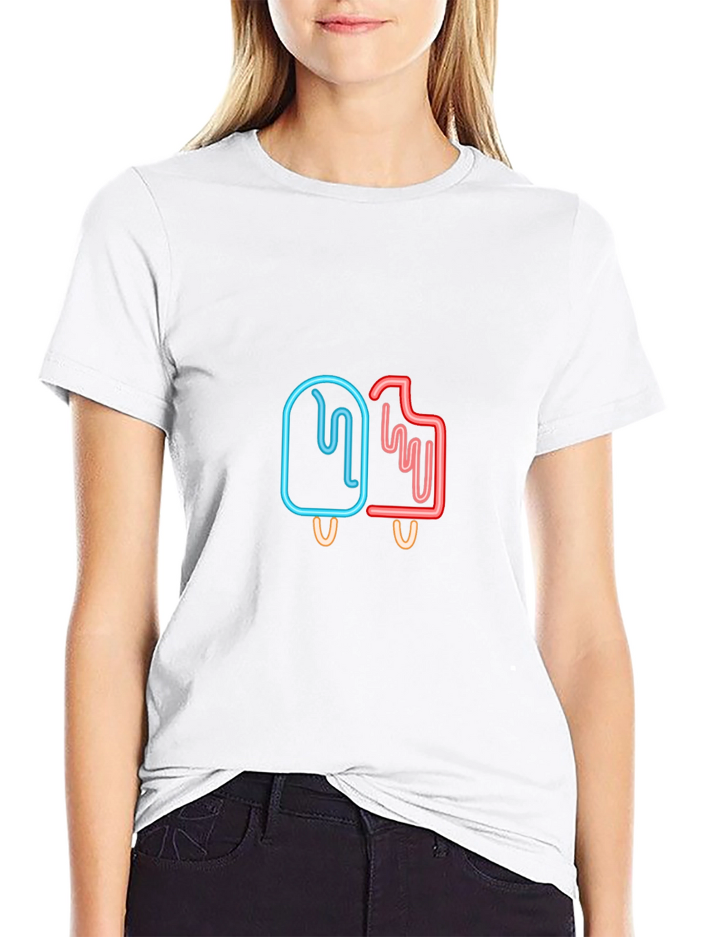 Neon Popsicle T-Shirt - Cool Graphic Tee