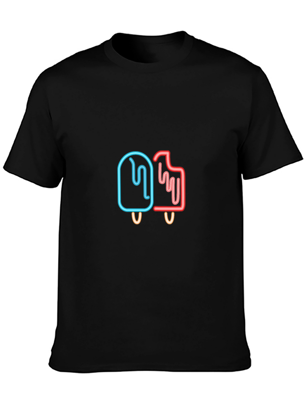 Neon Popsicle T-Shirt - Cool Graphic Tee