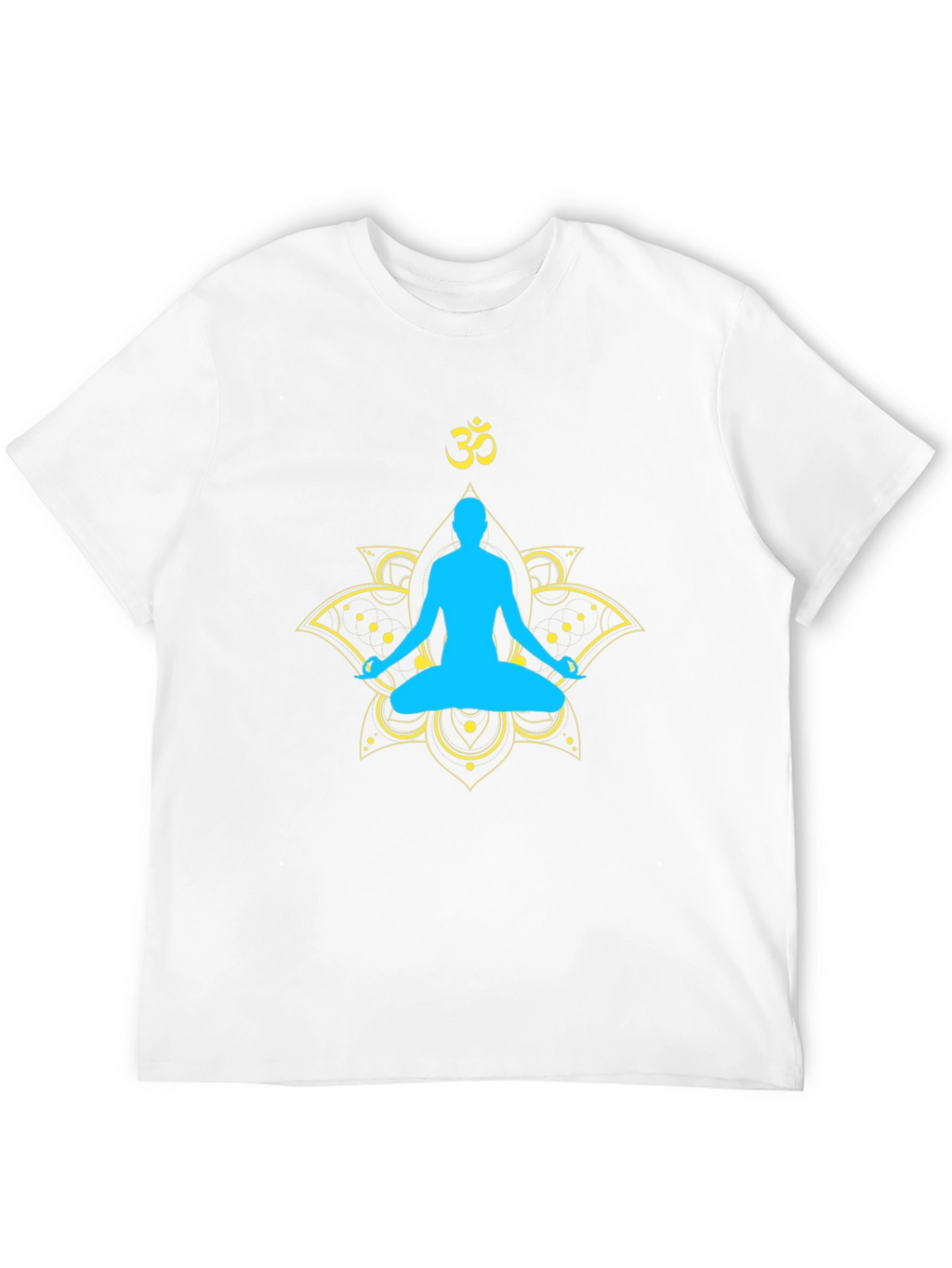 Yoga Meditation Graphic T-Shirt - Spiritual Lotus Design