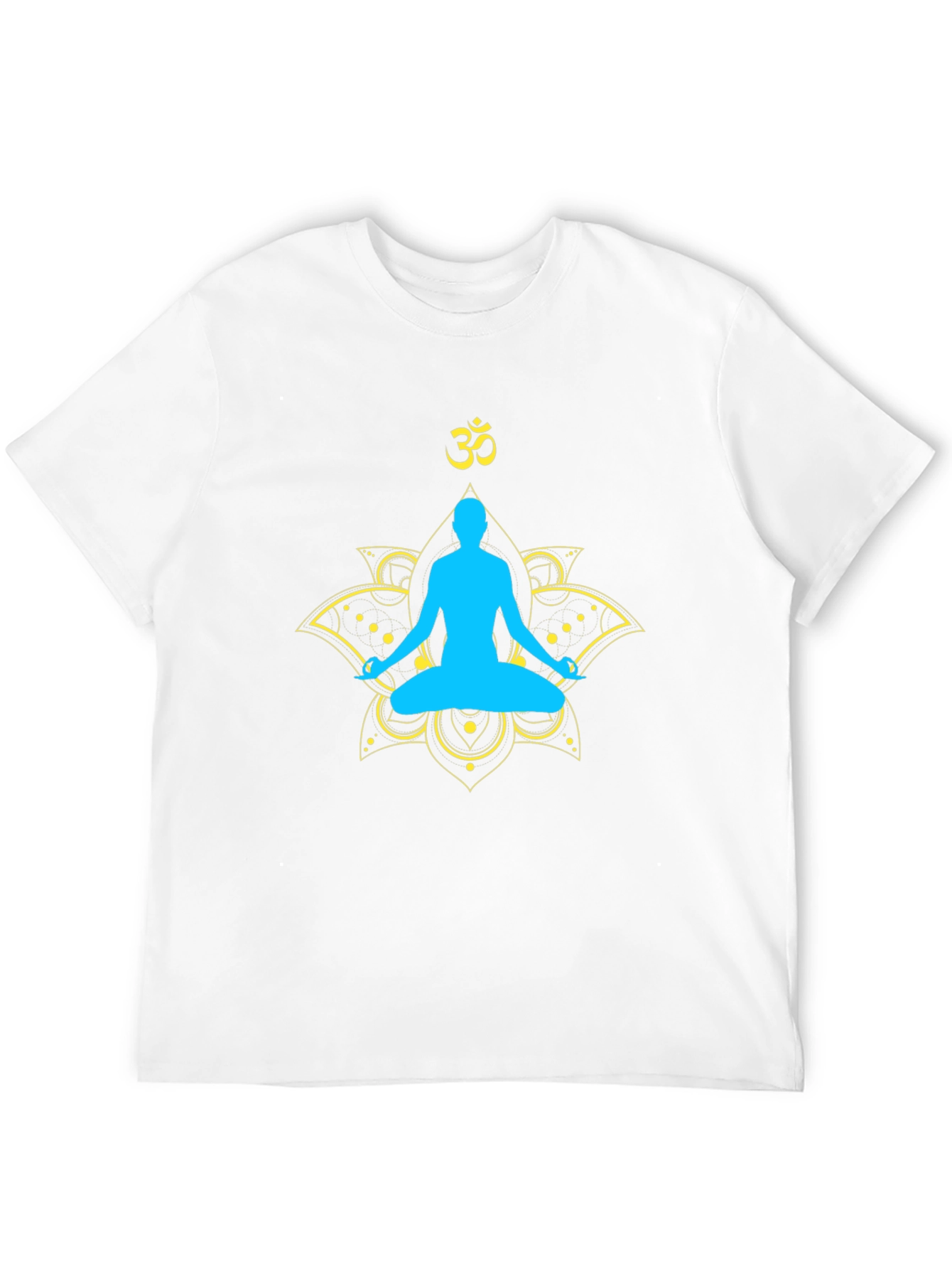 Yoga Meditation Graphic T-Shirt - Spiritual Lotus Design