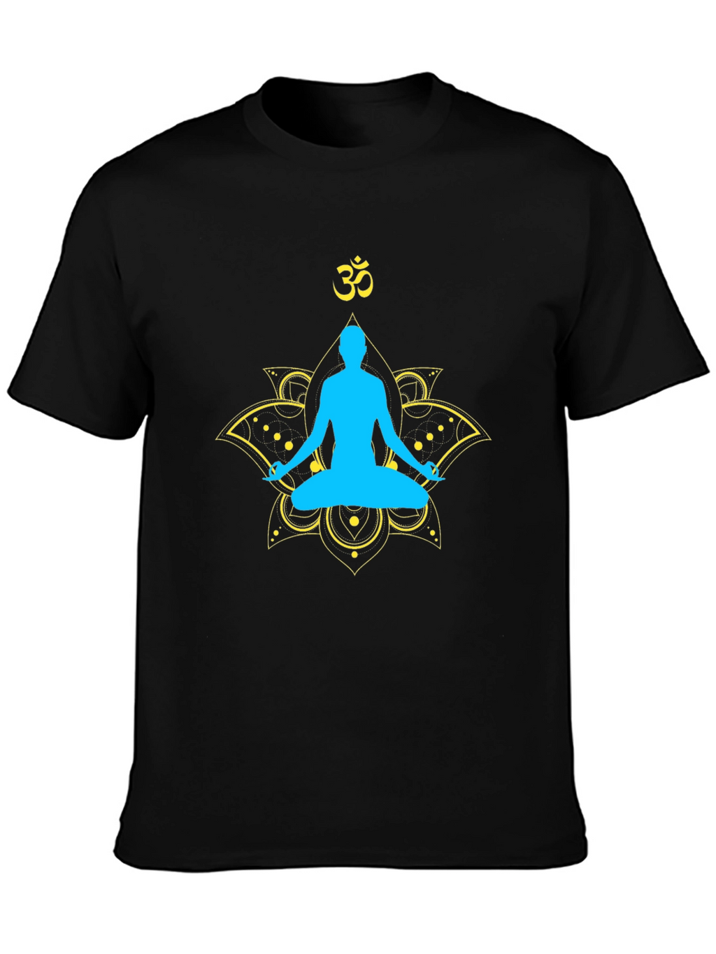 Yoga Meditation Graphic T-Shirt - Spiritual Lotus Design
