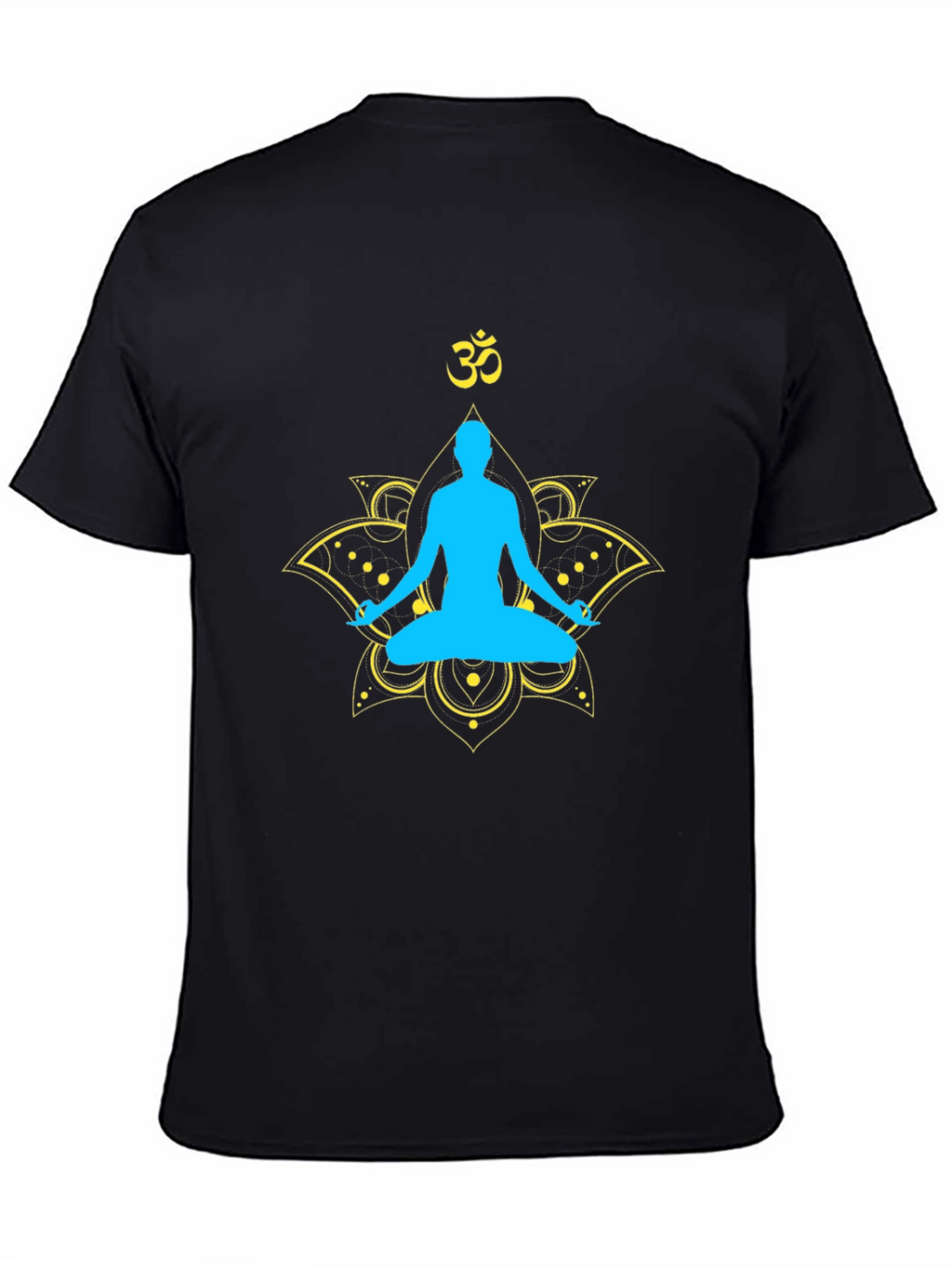 Yoga Meditation Graphic T-Shirt - Spiritual Lotus Design