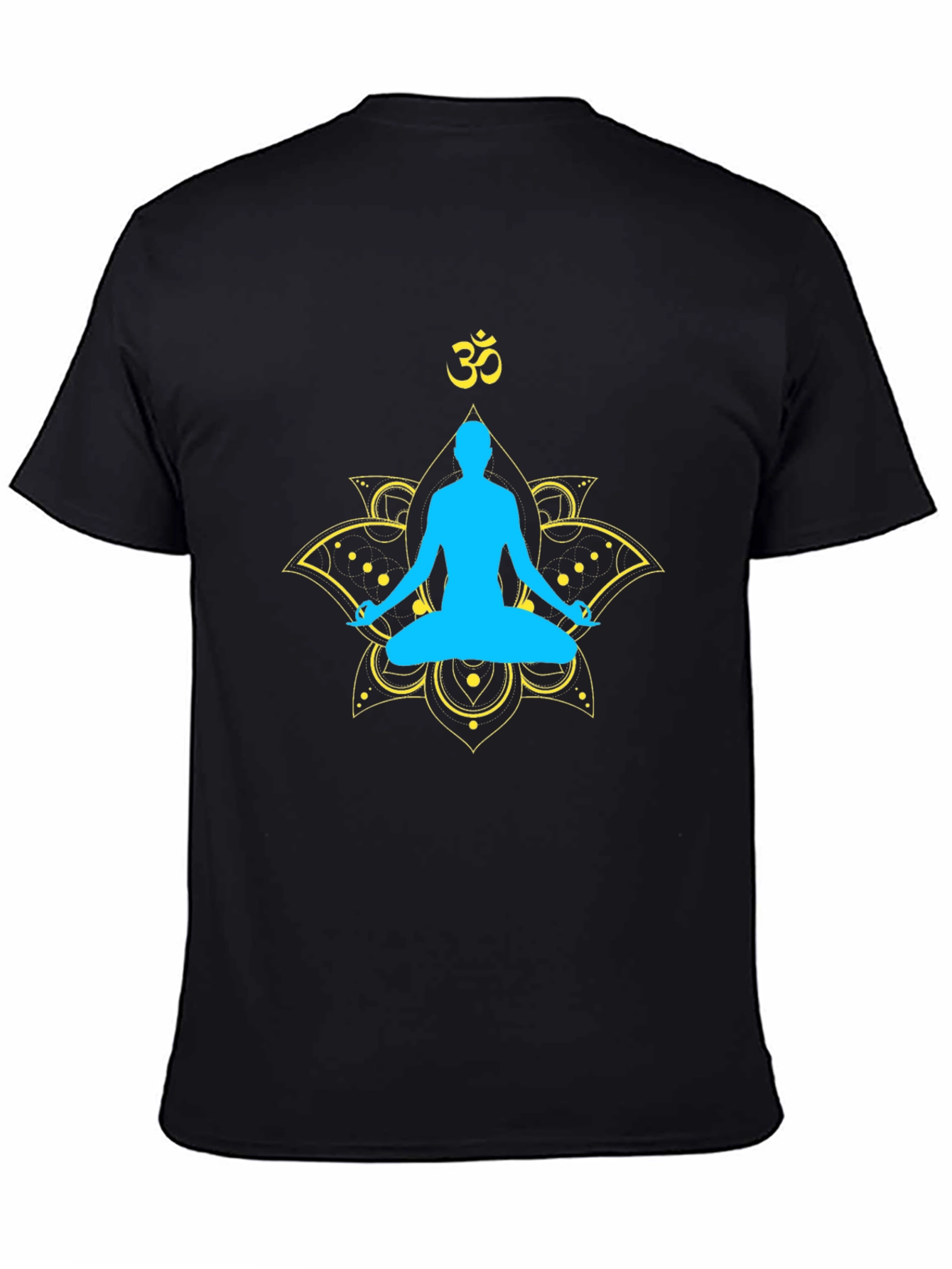 Yoga Meditation Graphic T-Shirt - Spiritual Lotus Design