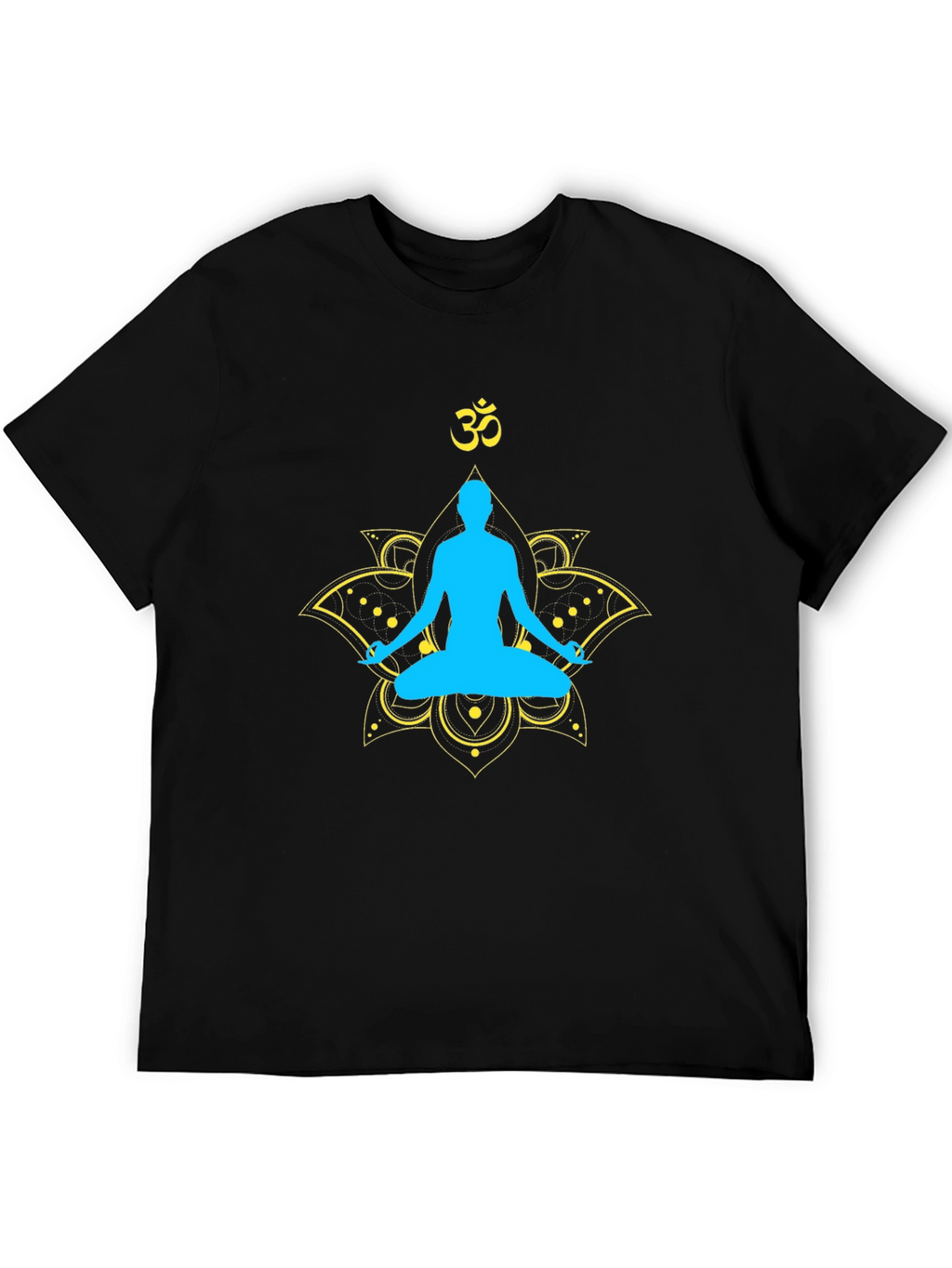 Yoga Meditation Graphic T-Shirt - Spiritual Lotus Design