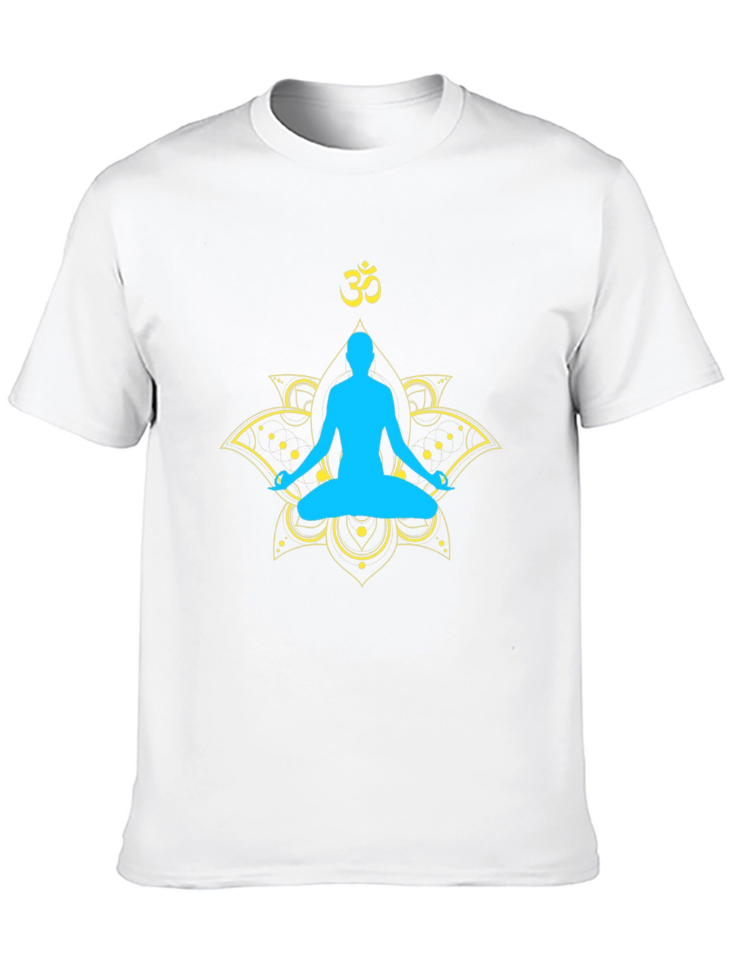Yoga Meditation Graphic T-Shirt - Spiritual Lotus Design