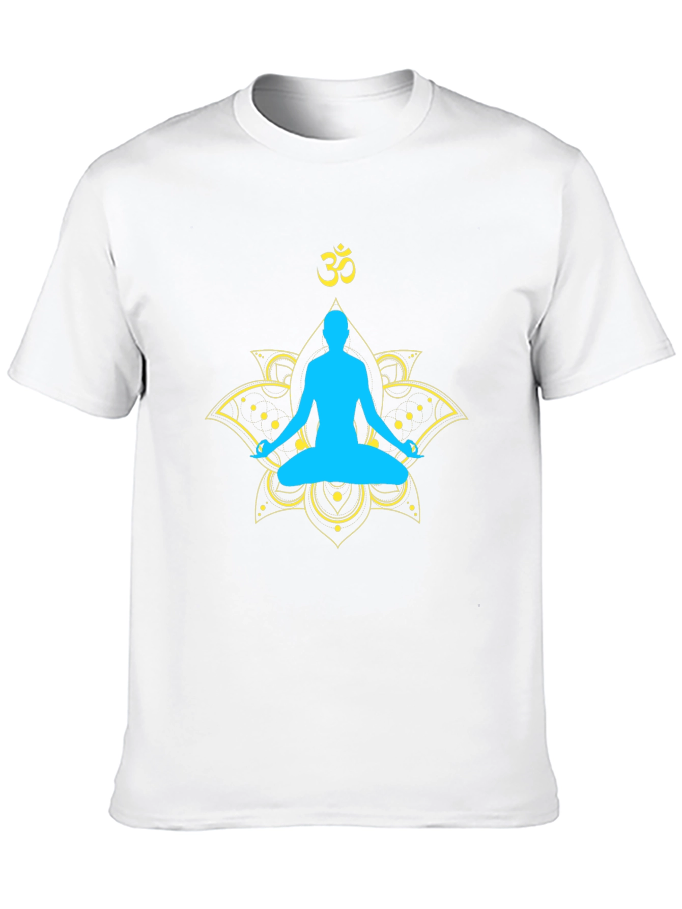 Yoga Meditation Graphic T-Shirt - Spiritual Lotus Design