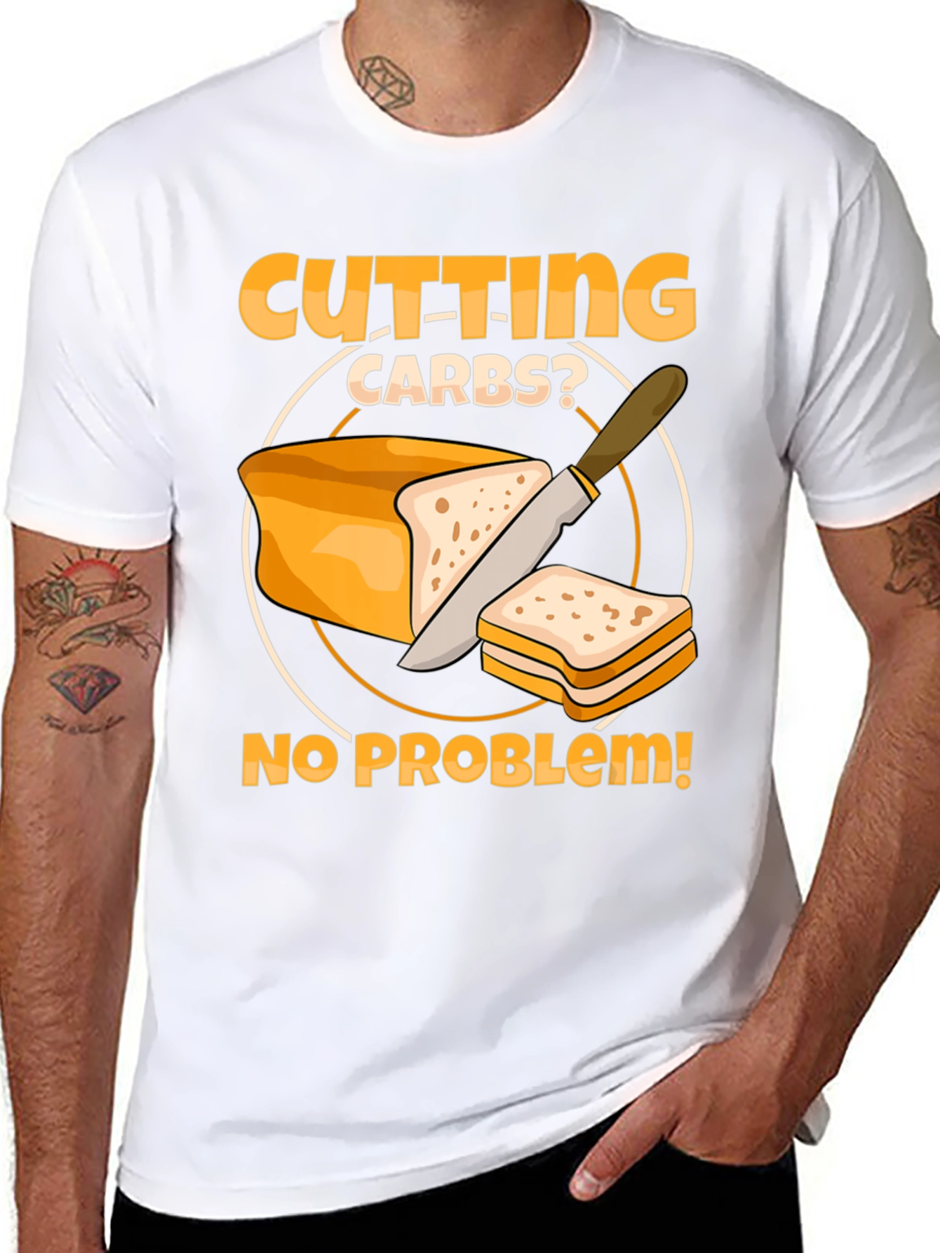Cutting Carbs? Funny Diet T-Shirt