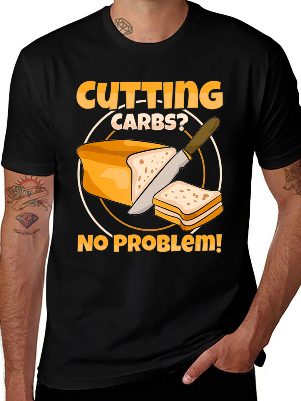 Cutting Carbs? Funny Diet T-Shirt