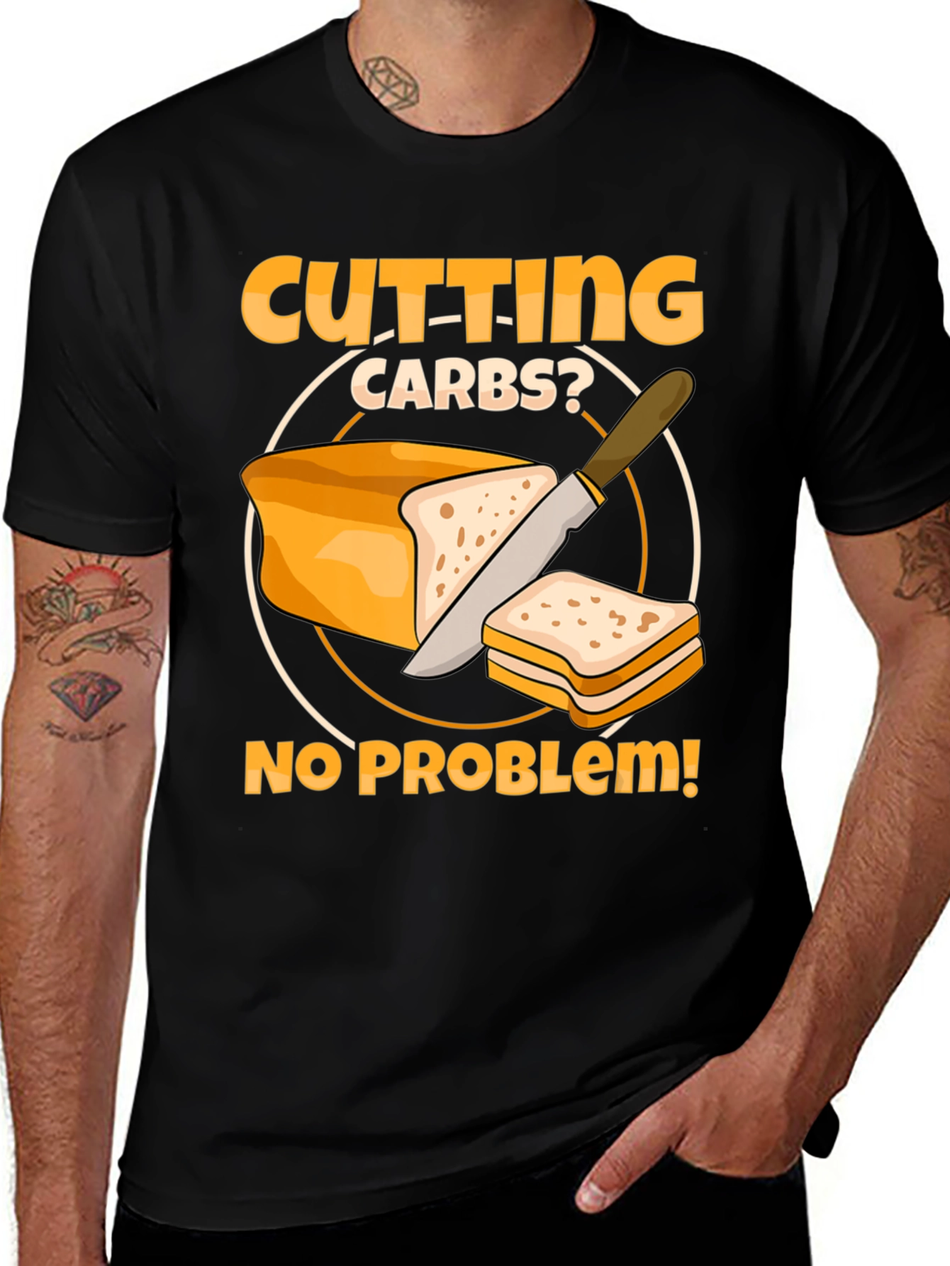 Cutting Carbs? Funny Diet T-Shirt