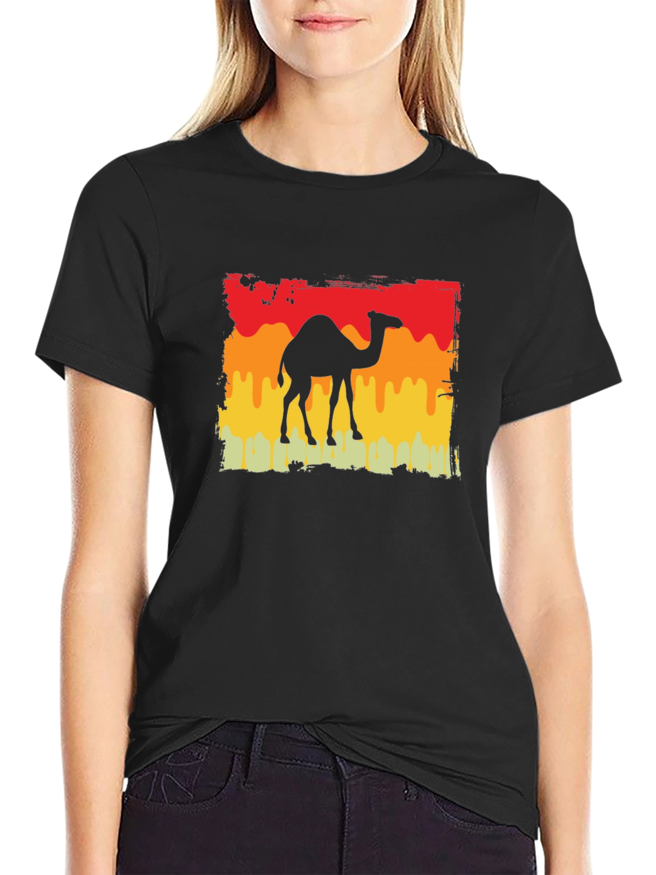 Camel Silhouette Retro T-Shirt