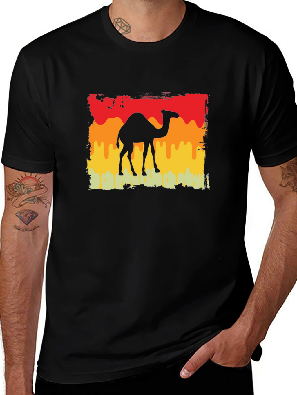 Camel Silhouette Retro T-Shirt