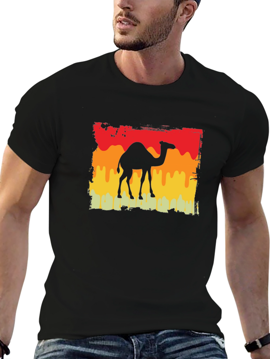 Camel Silhouette Retro T-Shirt