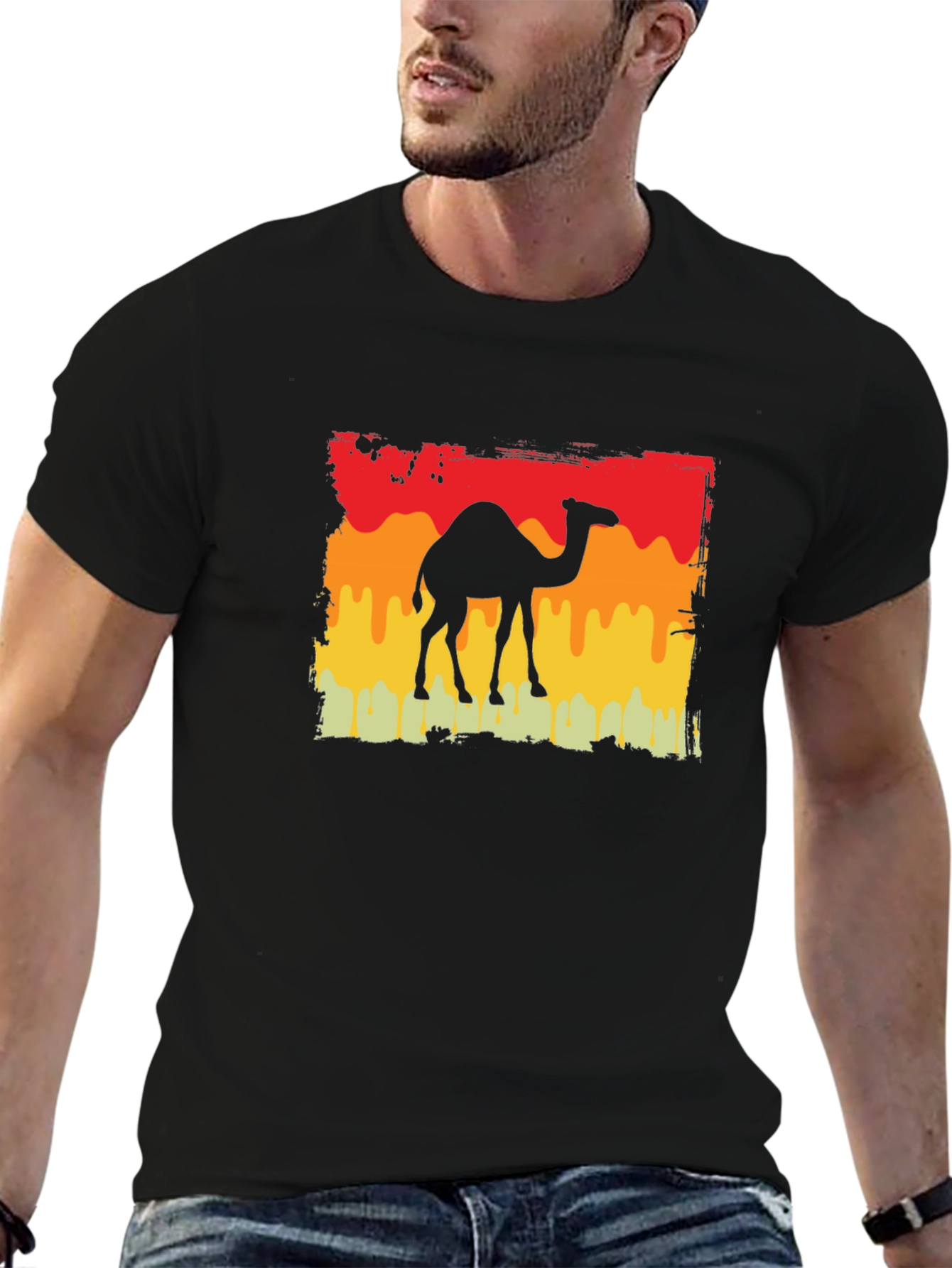 Camel Silhouette Retro T-Shirt