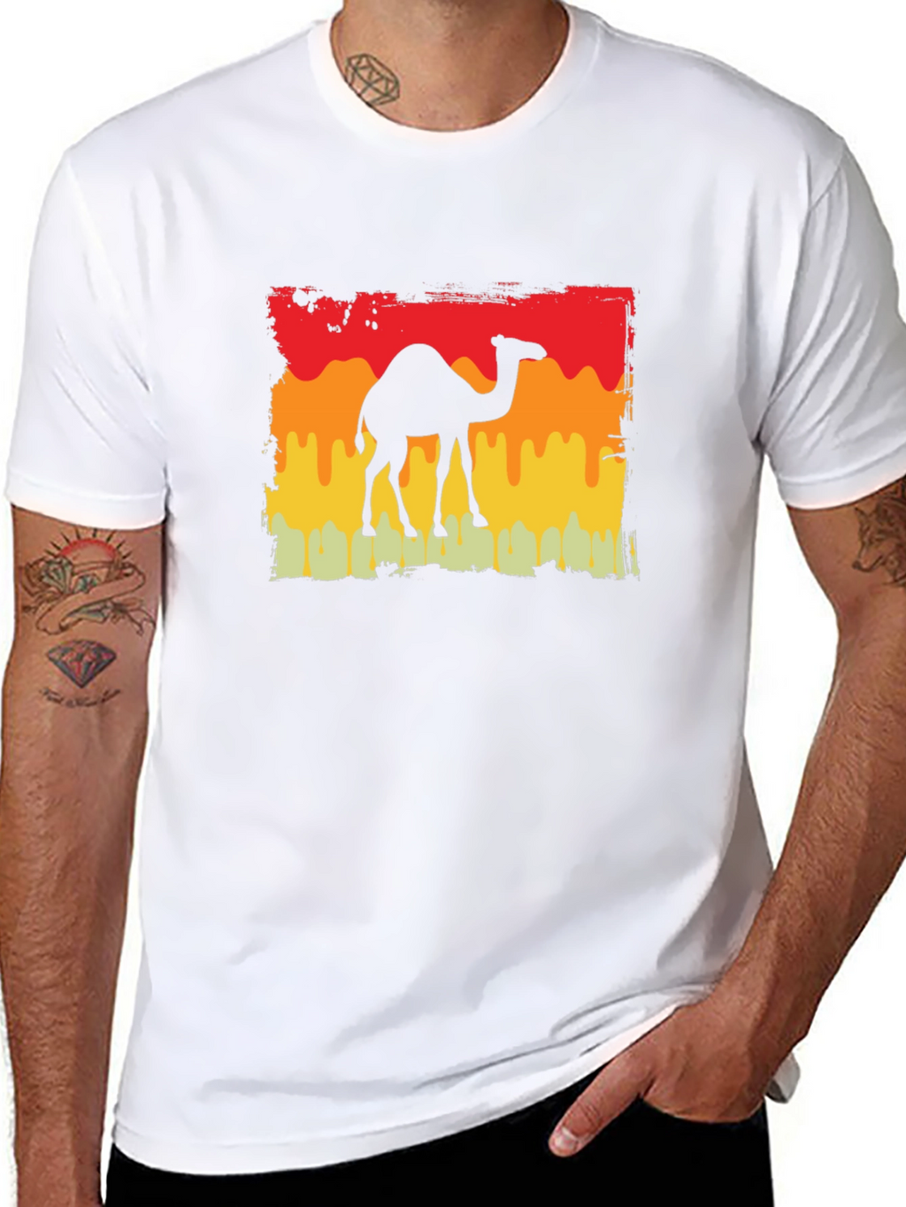 Camel Silhouette Retro T-Shirt