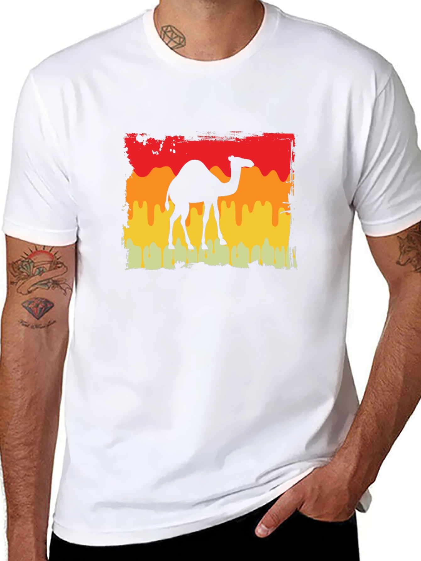 Camel Silhouette Retro T-Shirt