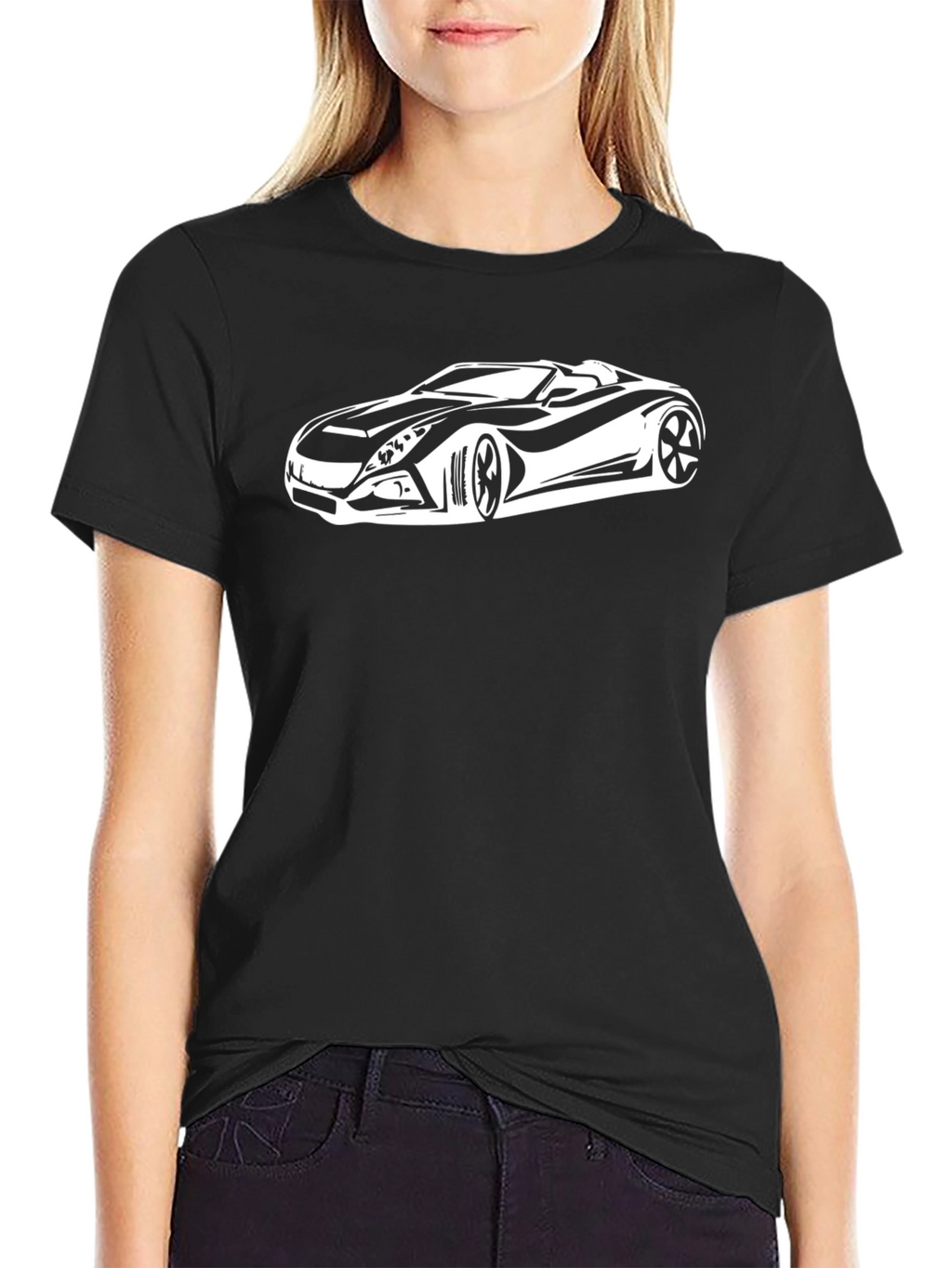Sleek Car Graphic T-Shirt - Cool Automotive Design