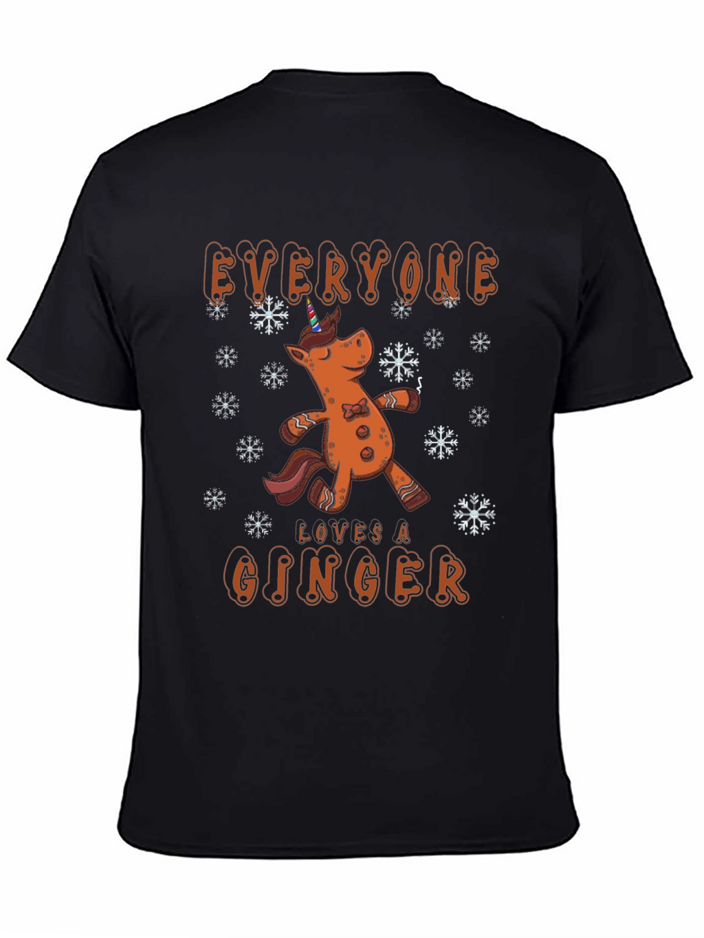 Gingerbread Unicorn Christmas T-Shirt
