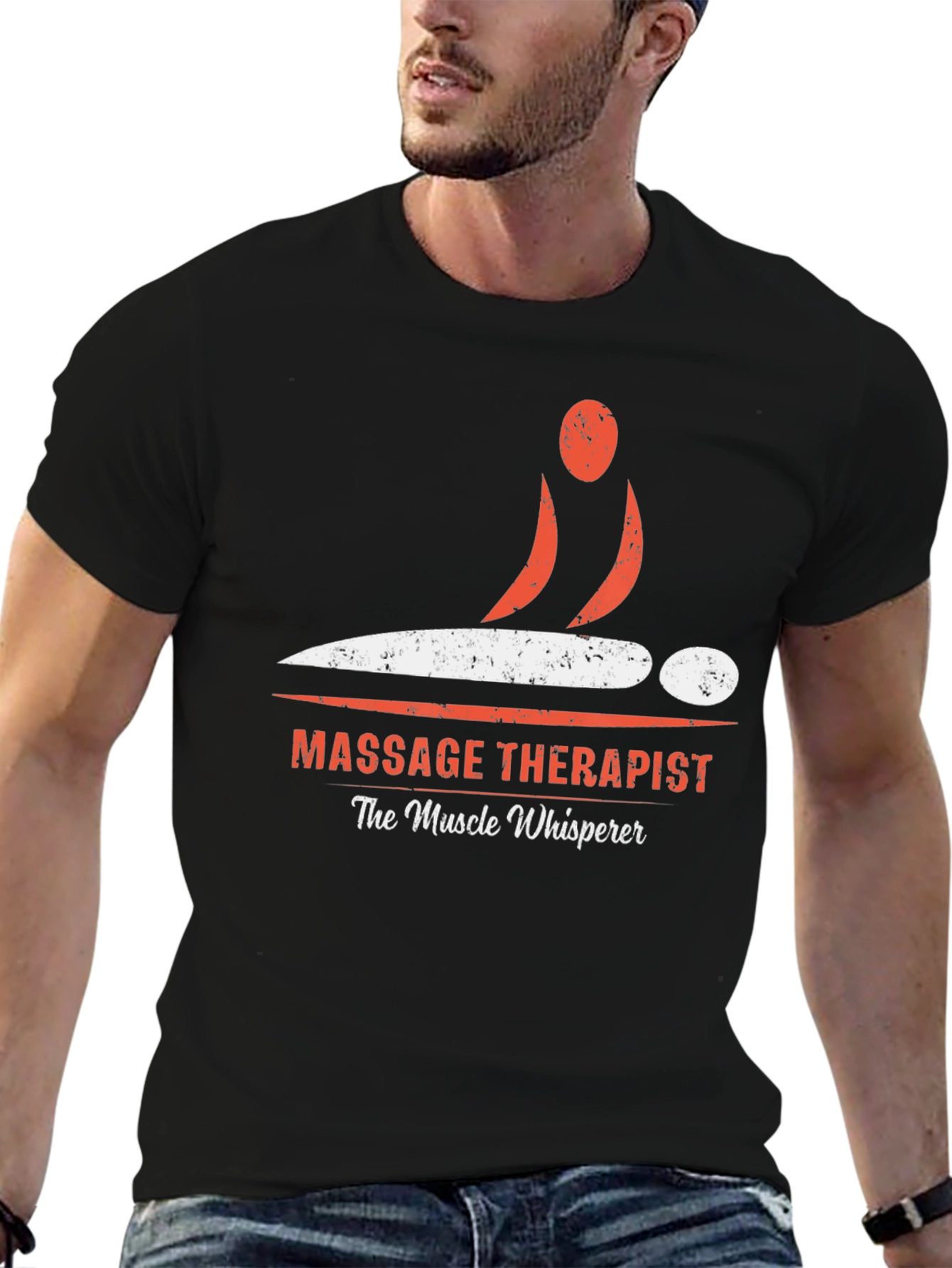 Massage Therapist Graphic T-Shirt - Muscle Whisperer Tee