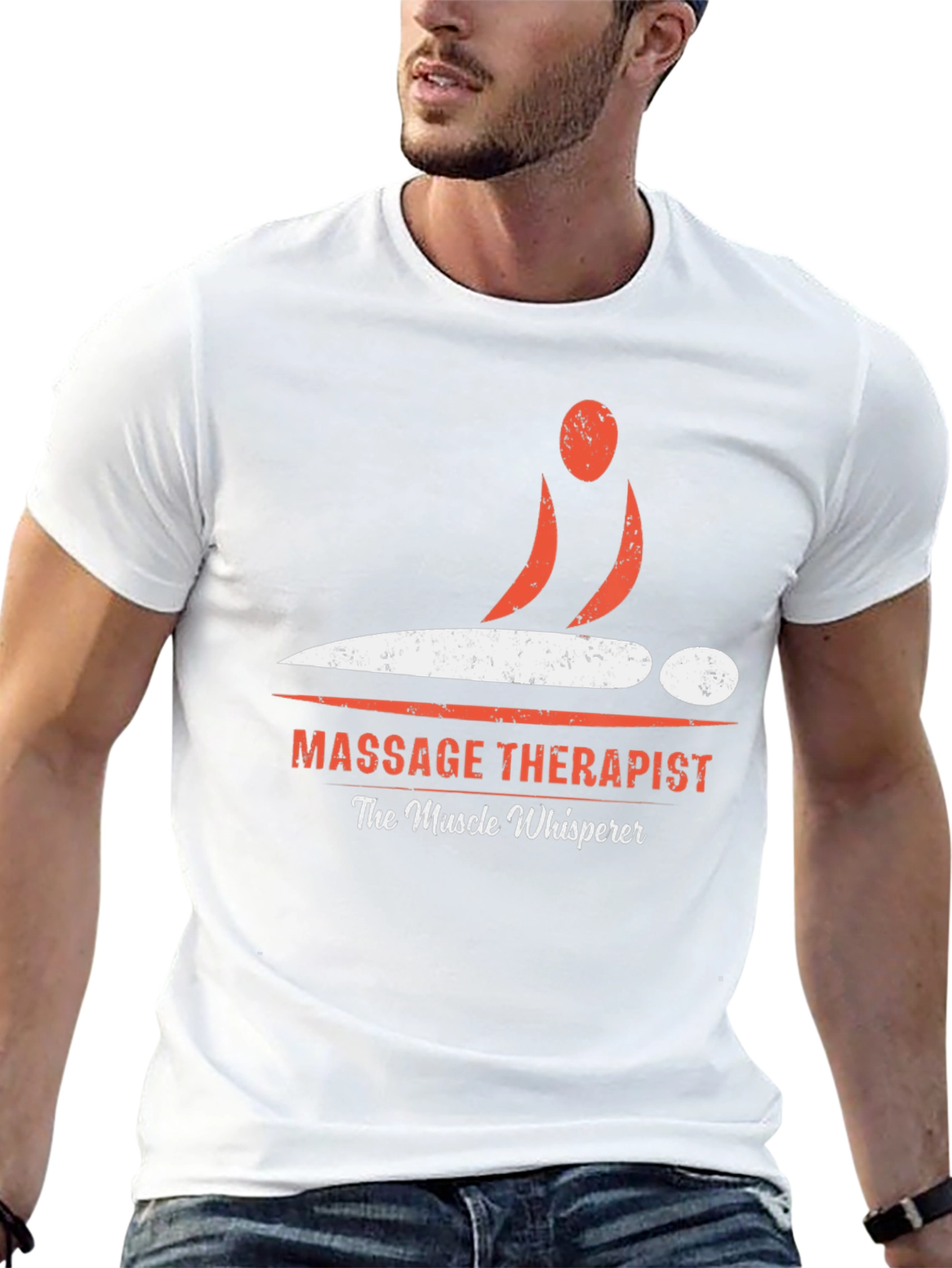 Massage Therapist Graphic T-Shirt - Muscle Whisperer Tee