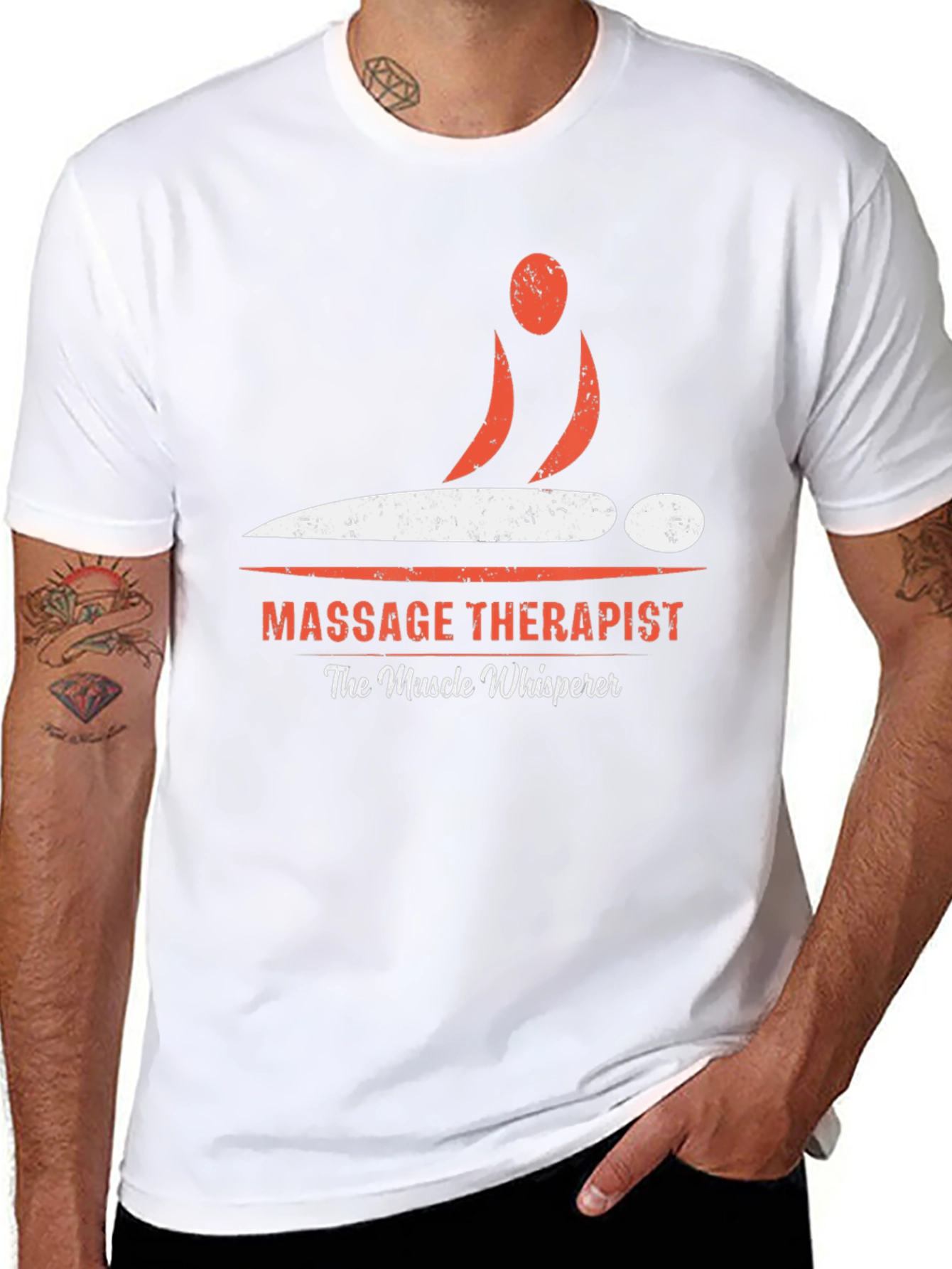 Massage Therapist Graphic T-Shirt - Muscle Whisperer Tee