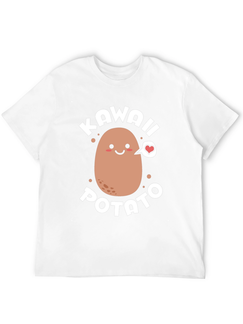 Kawaii Potato Graphic T-Shirt - Cute & Comfortable