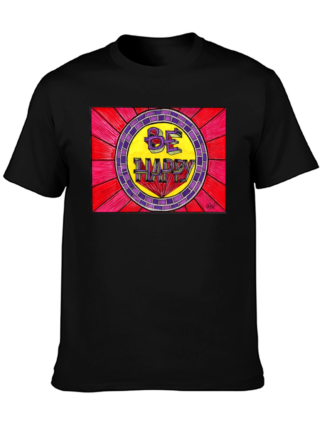 Be Happy Graphic Tee - Positive Vibes T-Shirt