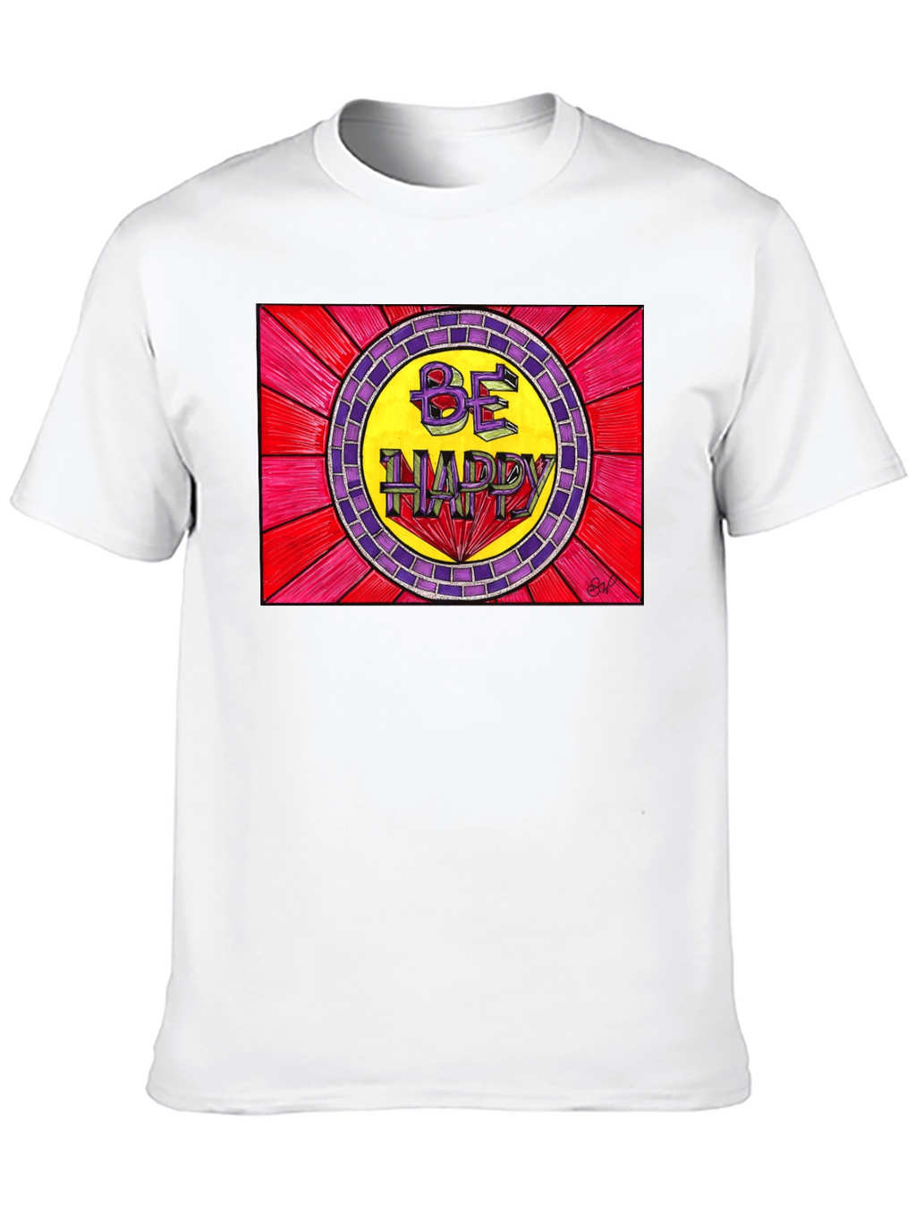 Be Happy Graphic Tee - Positive Vibes T-Shirt