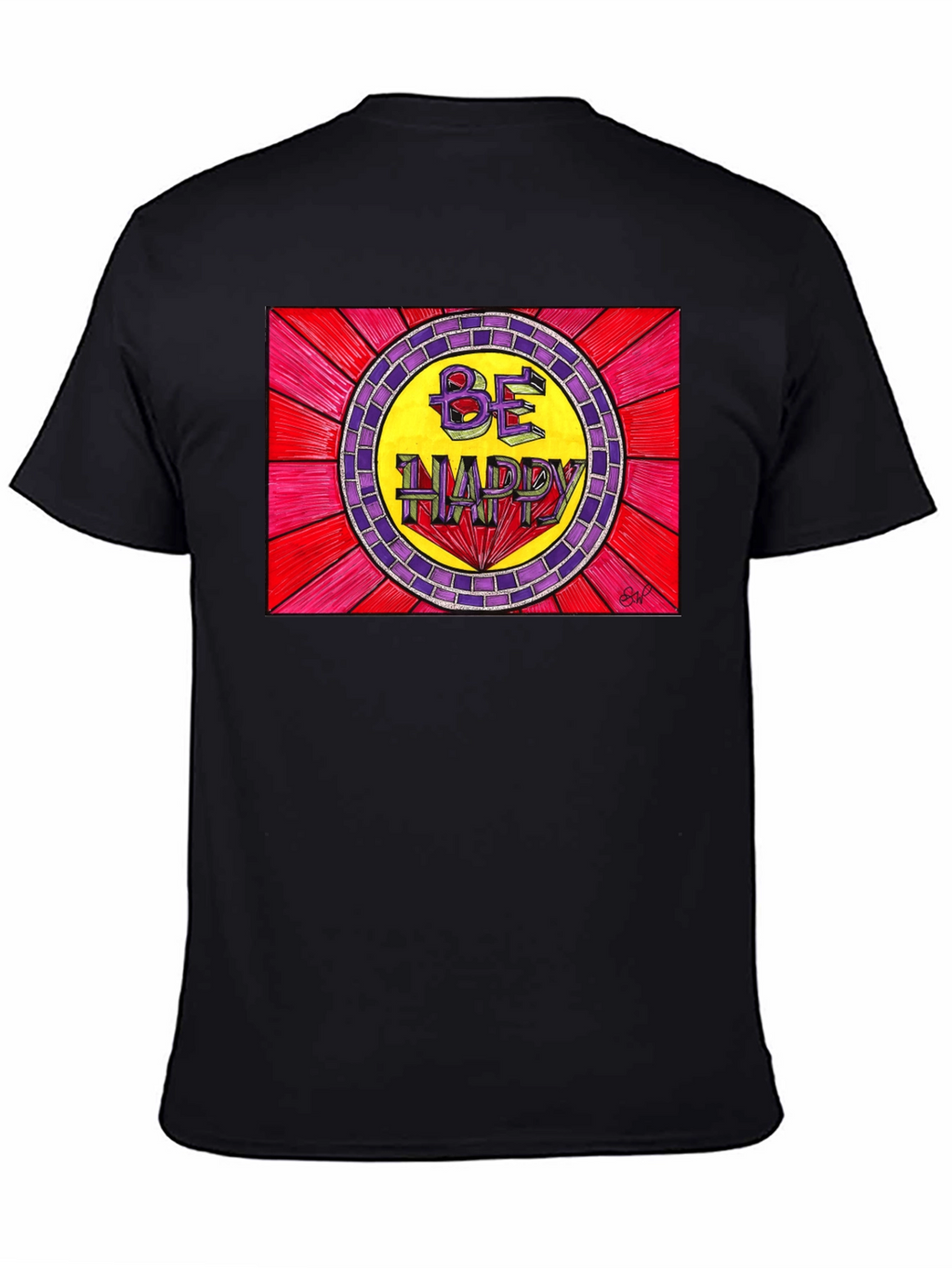 Be Happy Graphic Tee - Positive Vibes T-Shirt