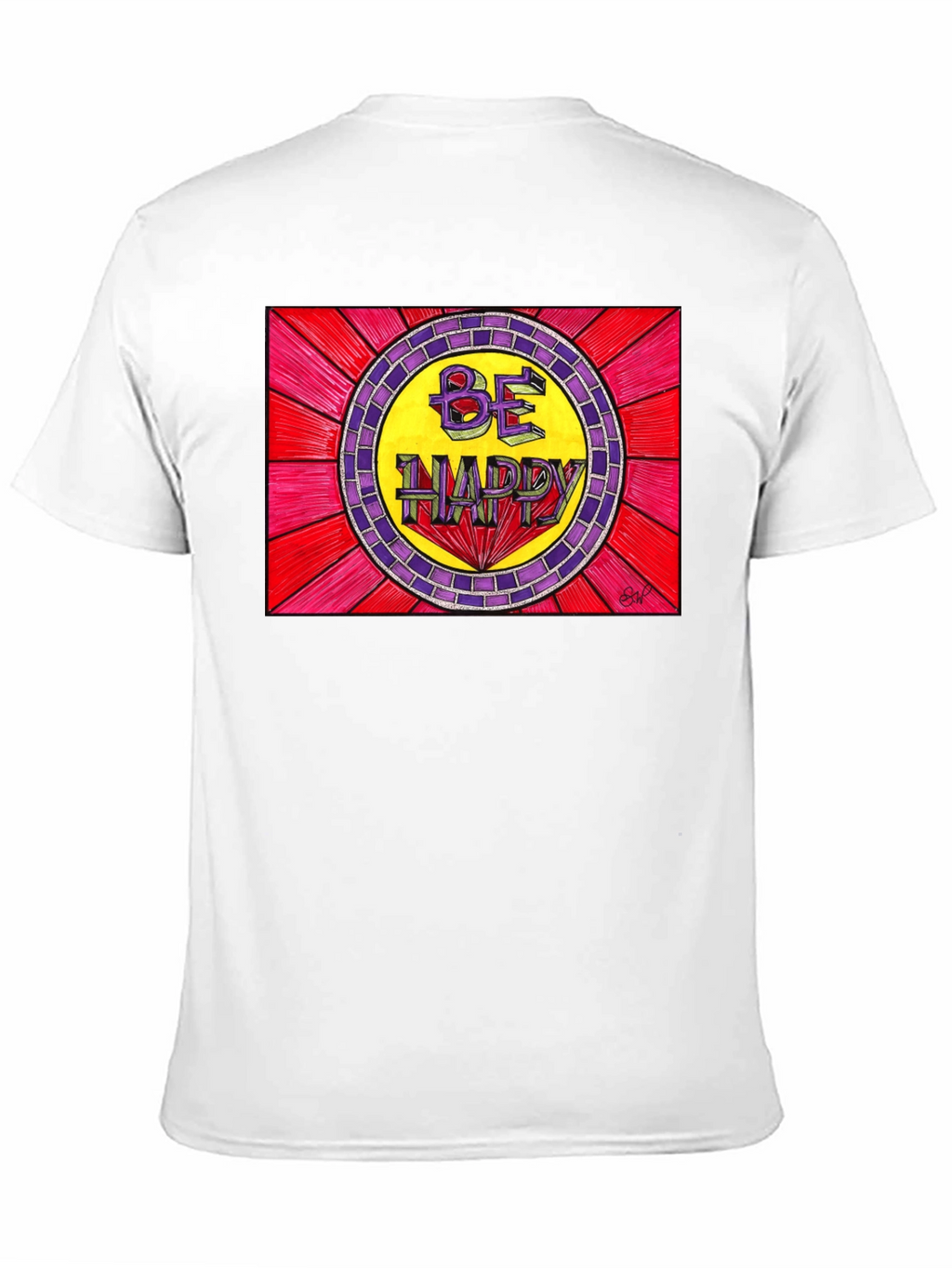 Be Happy Graphic Tee - Positive Vibes T-Shirt