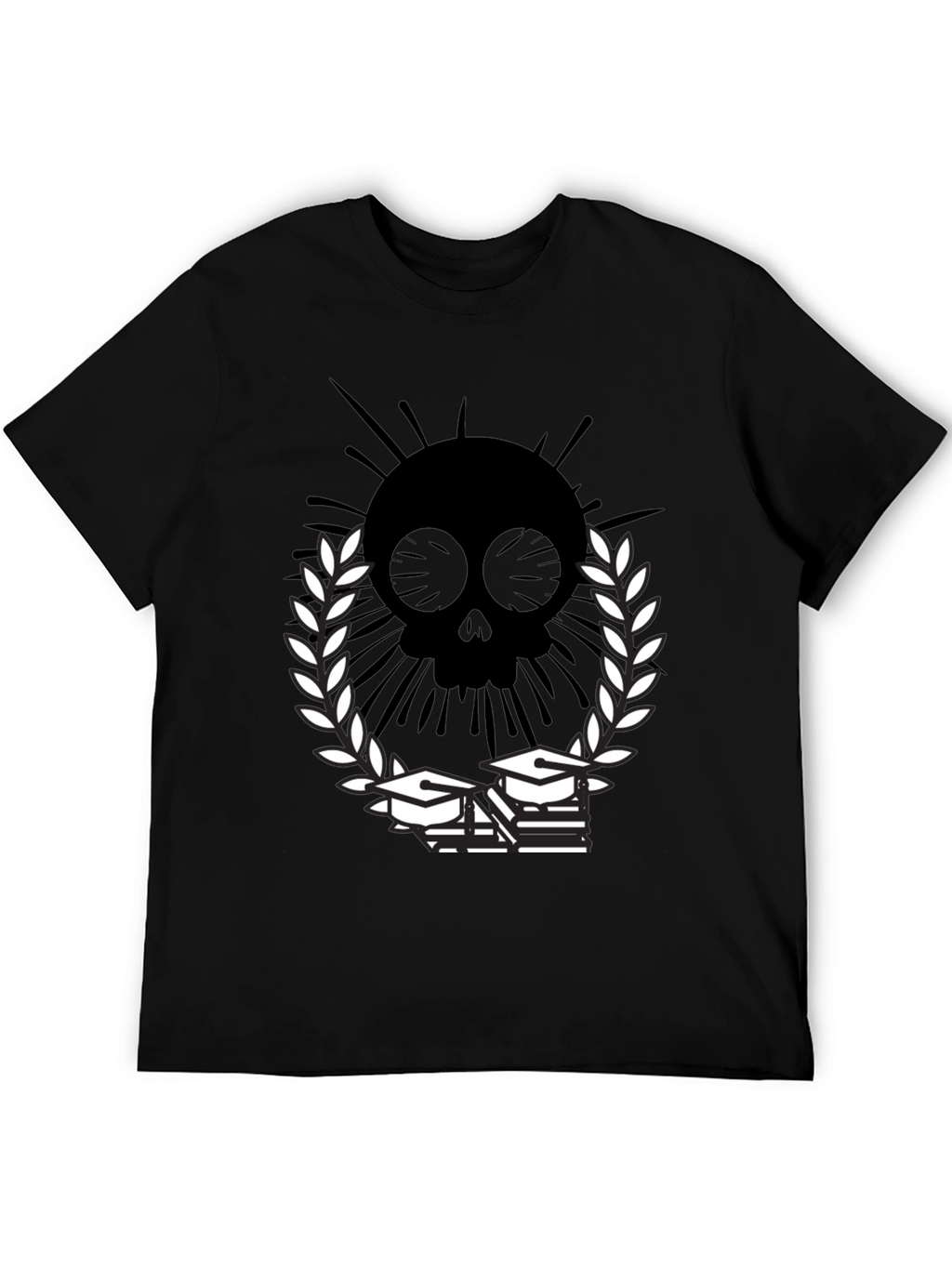 Skull Grad T-Shirt - Academic Style