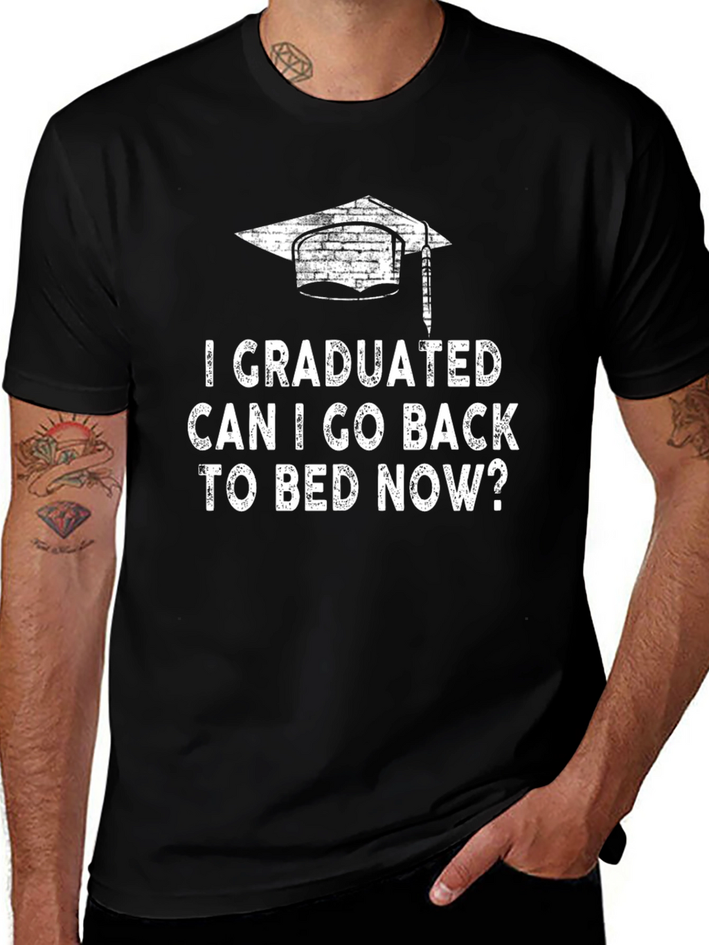 Graduated Can I Go Back to Bed Now T-Shirt