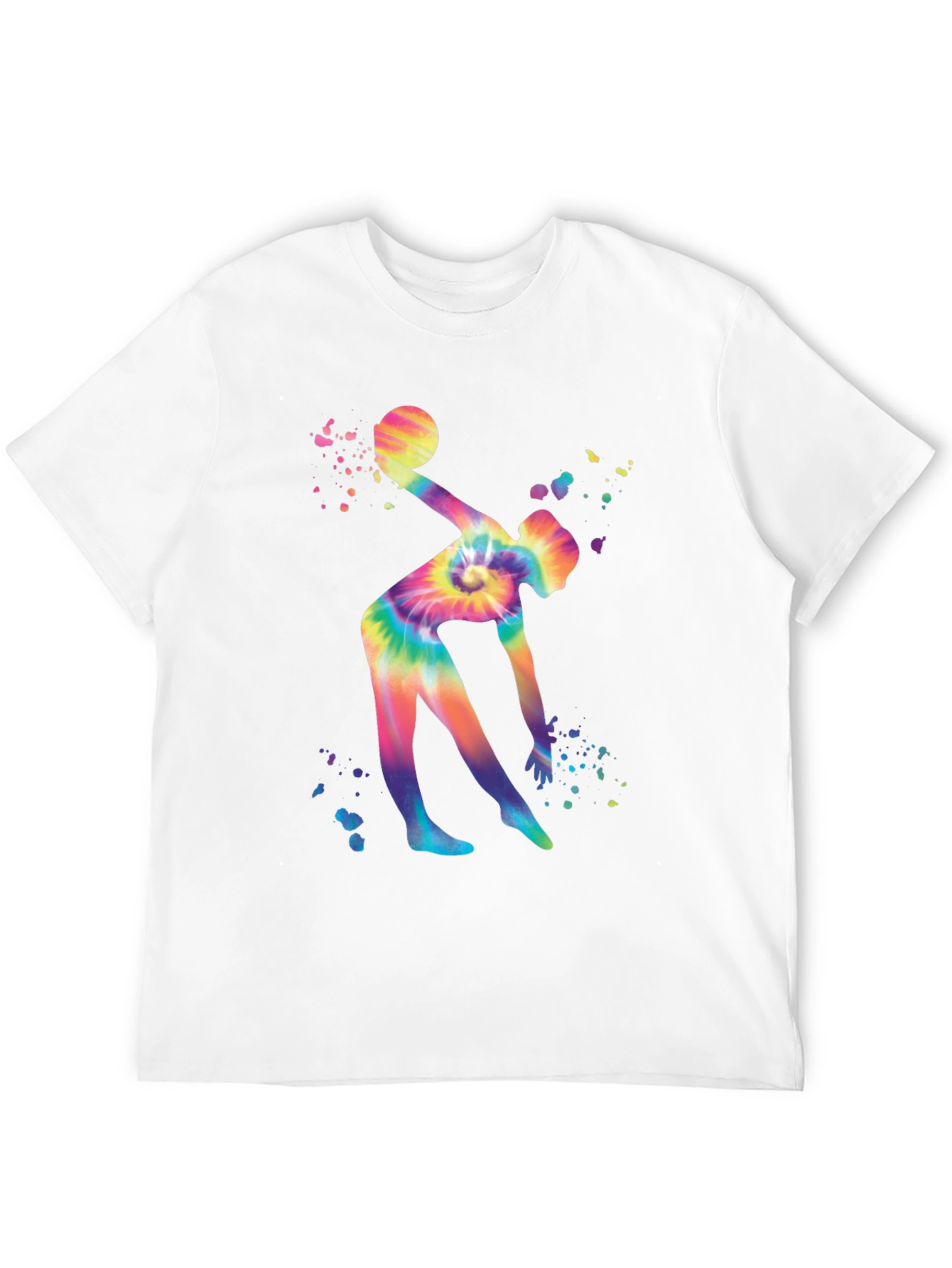 Colorful Tie-Dye Gymnastics T-Shirt