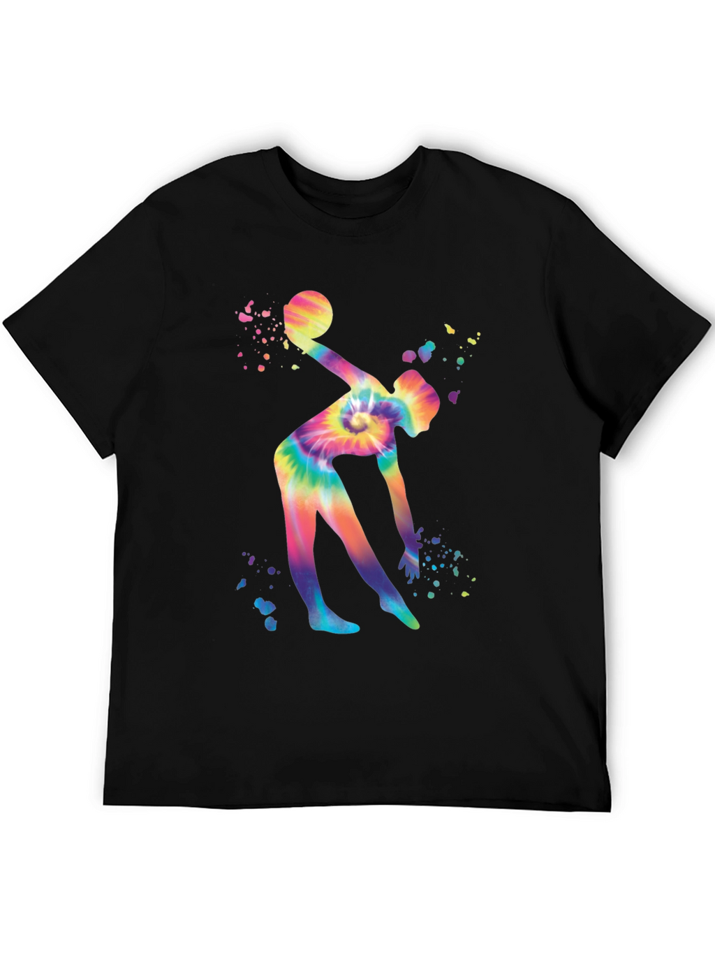 Colorful Tie-Dye Gymnastics T-Shirt